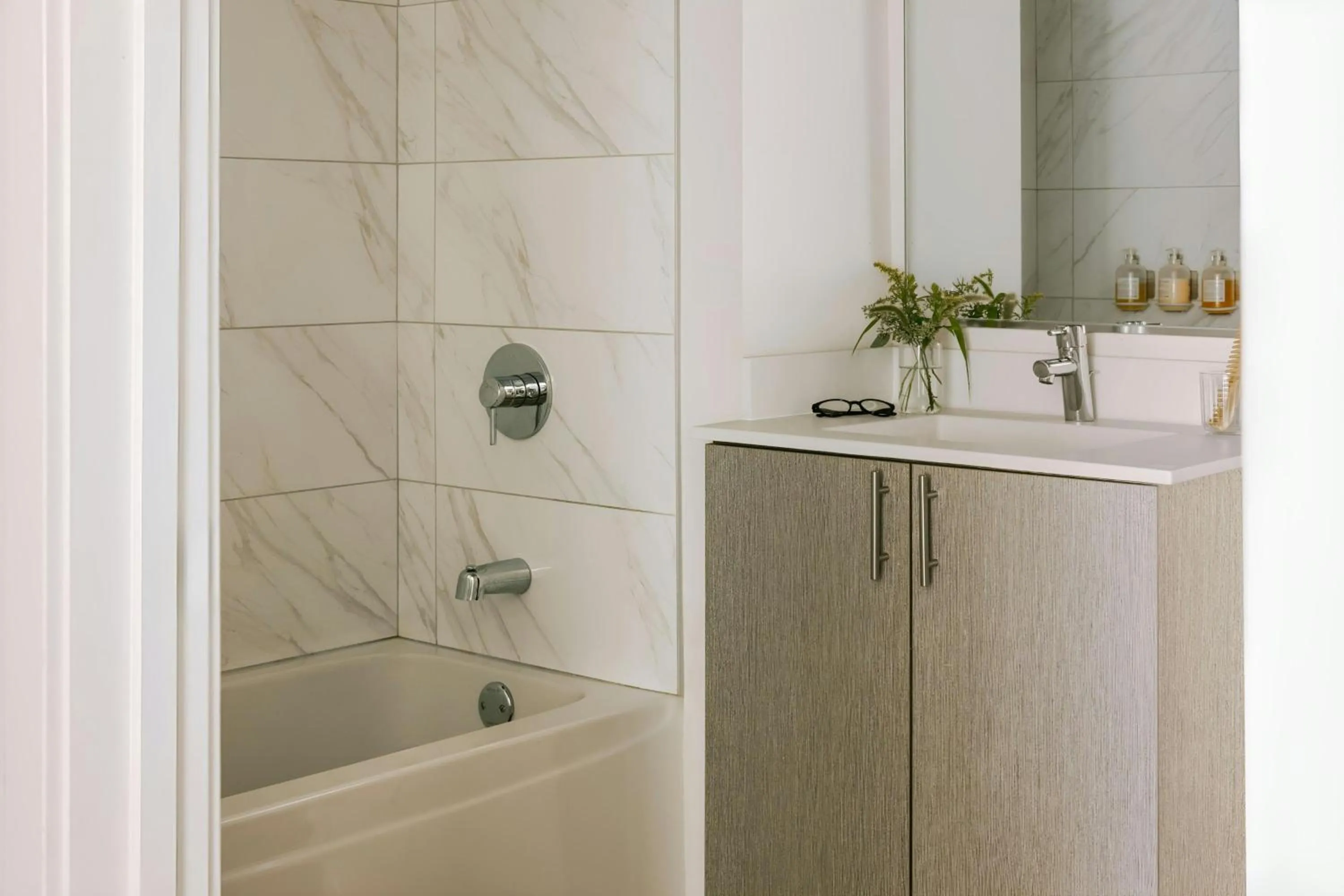 Bathroom in Sonder by Marriott Bonvoy South Wabash Apartments South Loop