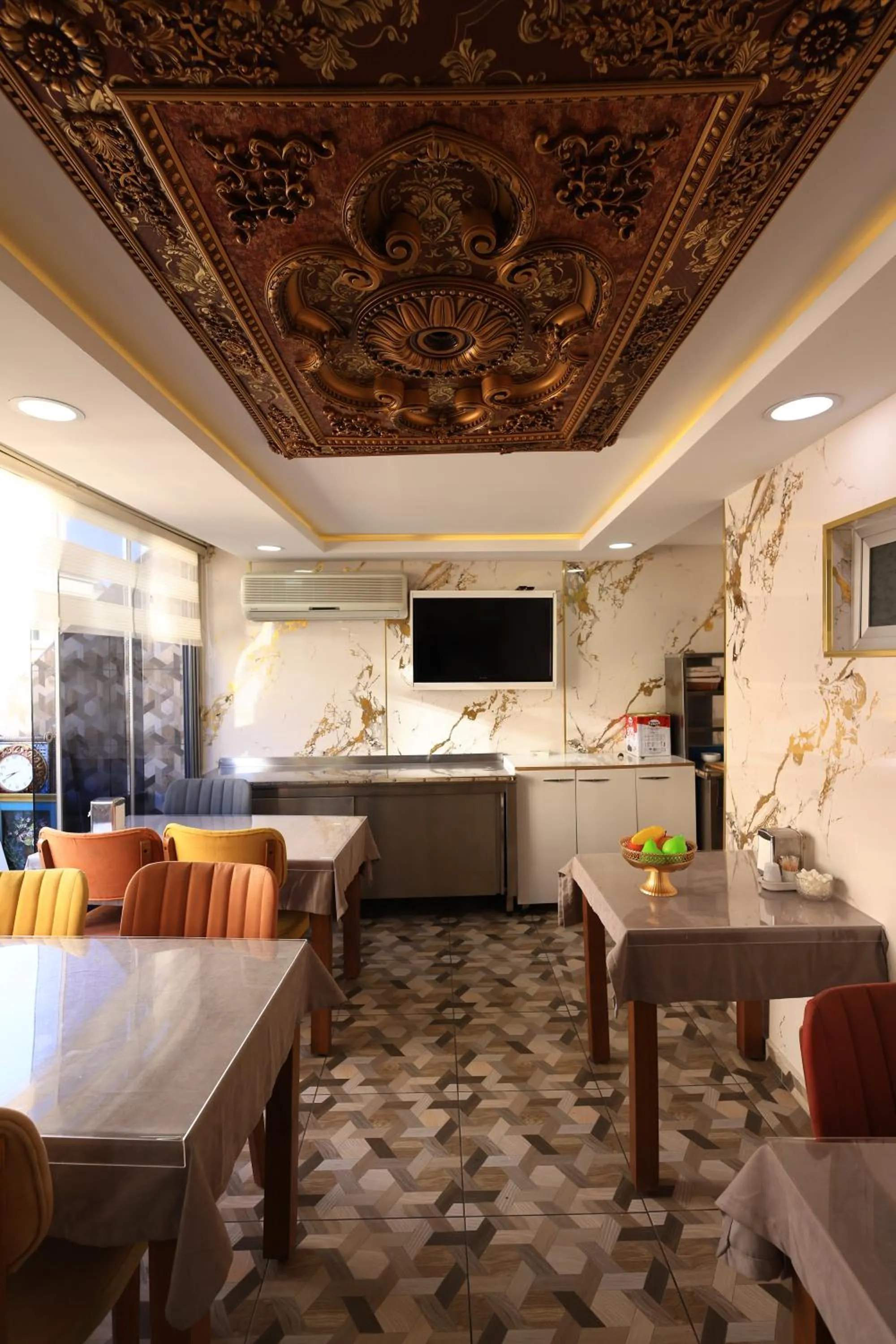 Dining area in HamzaBey Hotel