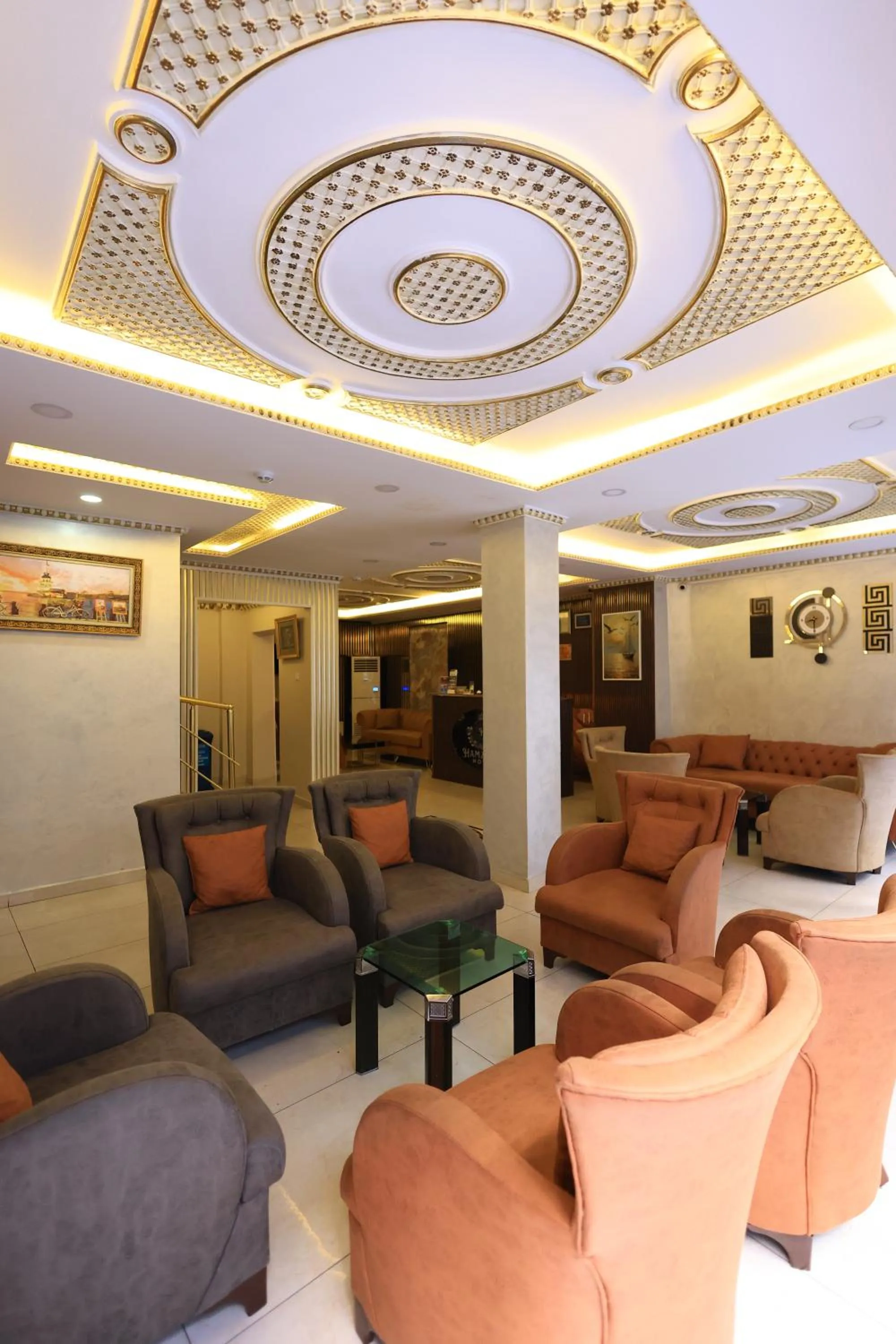 Lobby or reception in HamzaBey Hotel