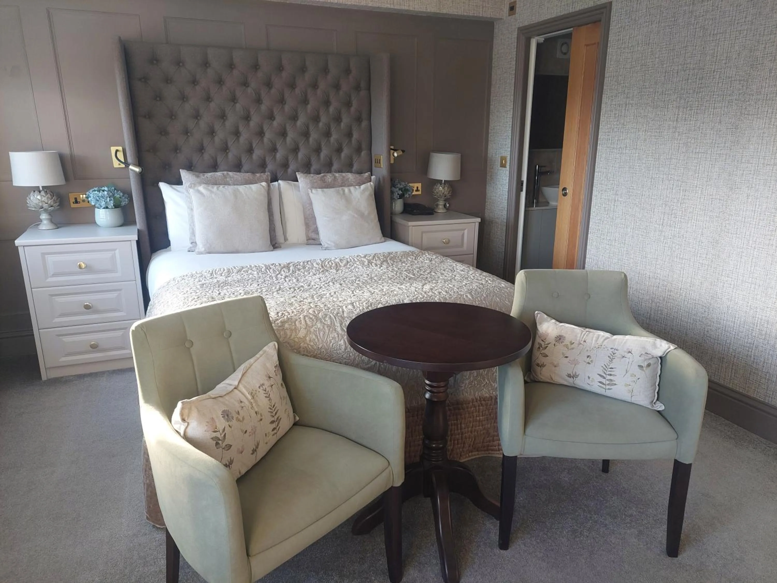 Bed in The Inn on the Moor Hotel