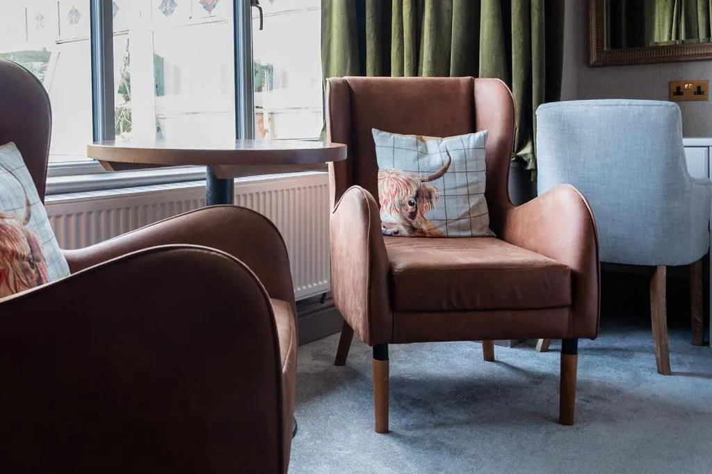 Seating area in The Inn on the Moor Hotel