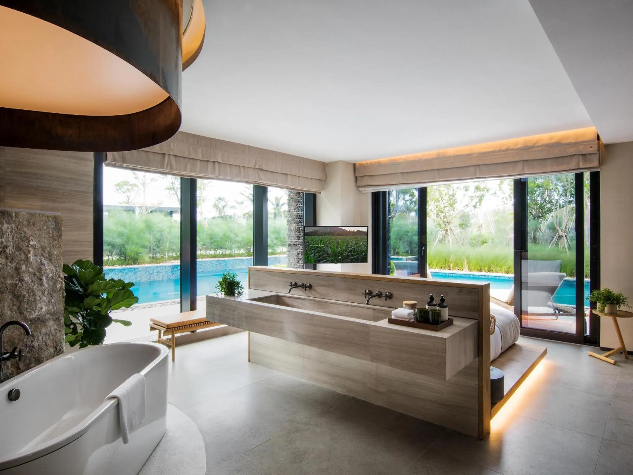 Pool view in 1 Hotel Haitang Bay, Sanya