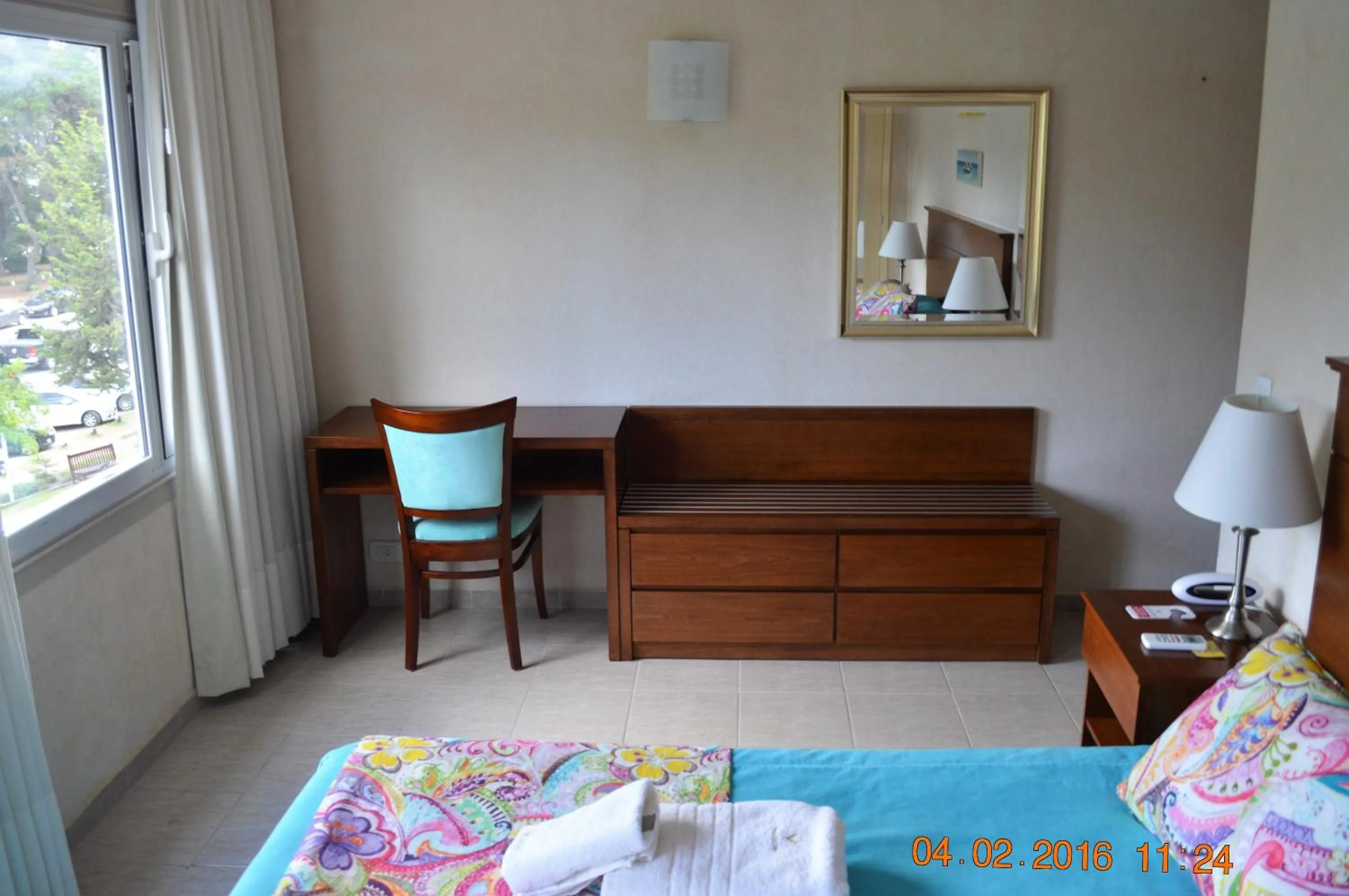 Decorative detail, Bed in Hotel Victoria