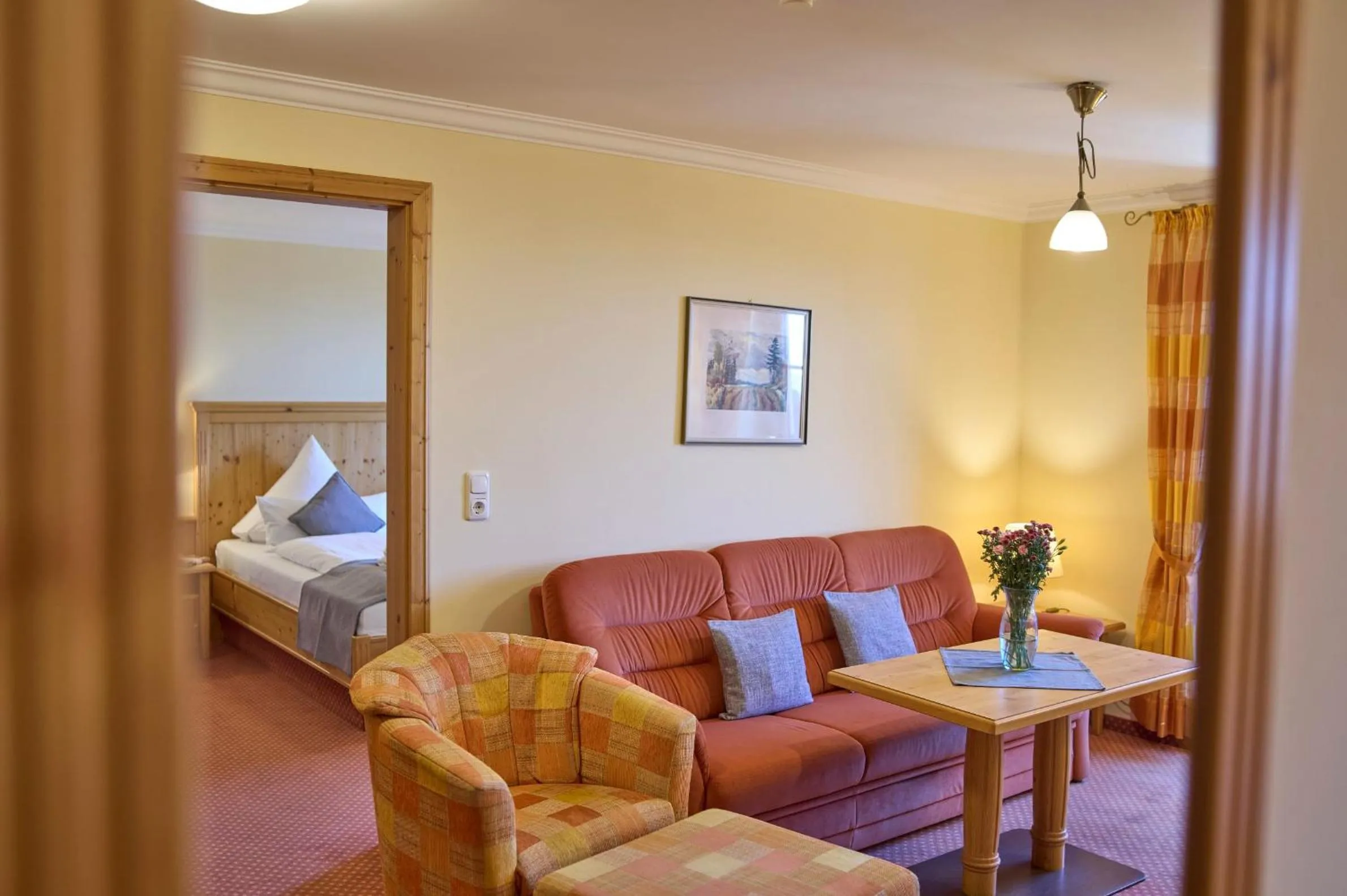 Bed in Panoramahotel Grobauer