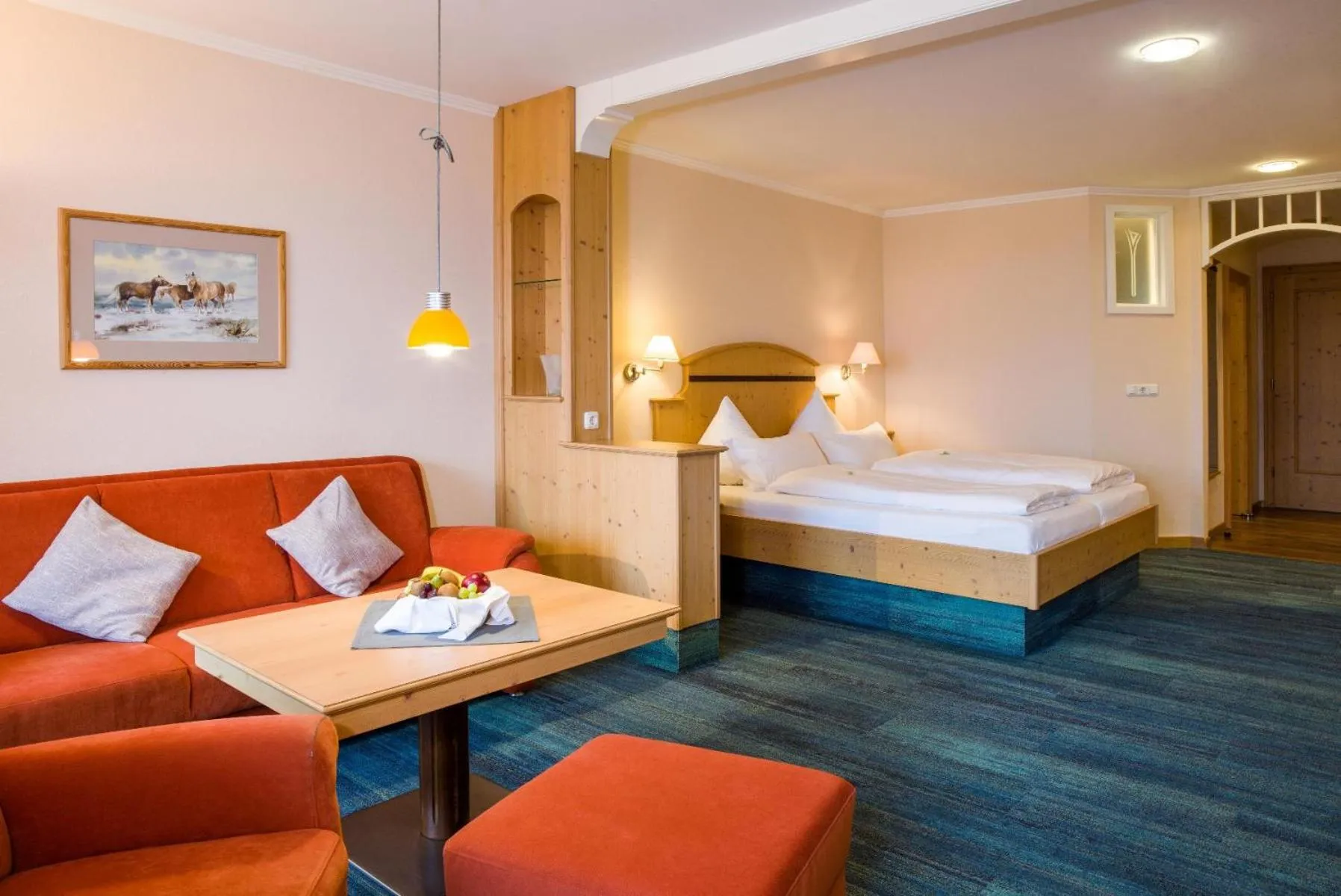 Bed in Panoramahotel Grobauer