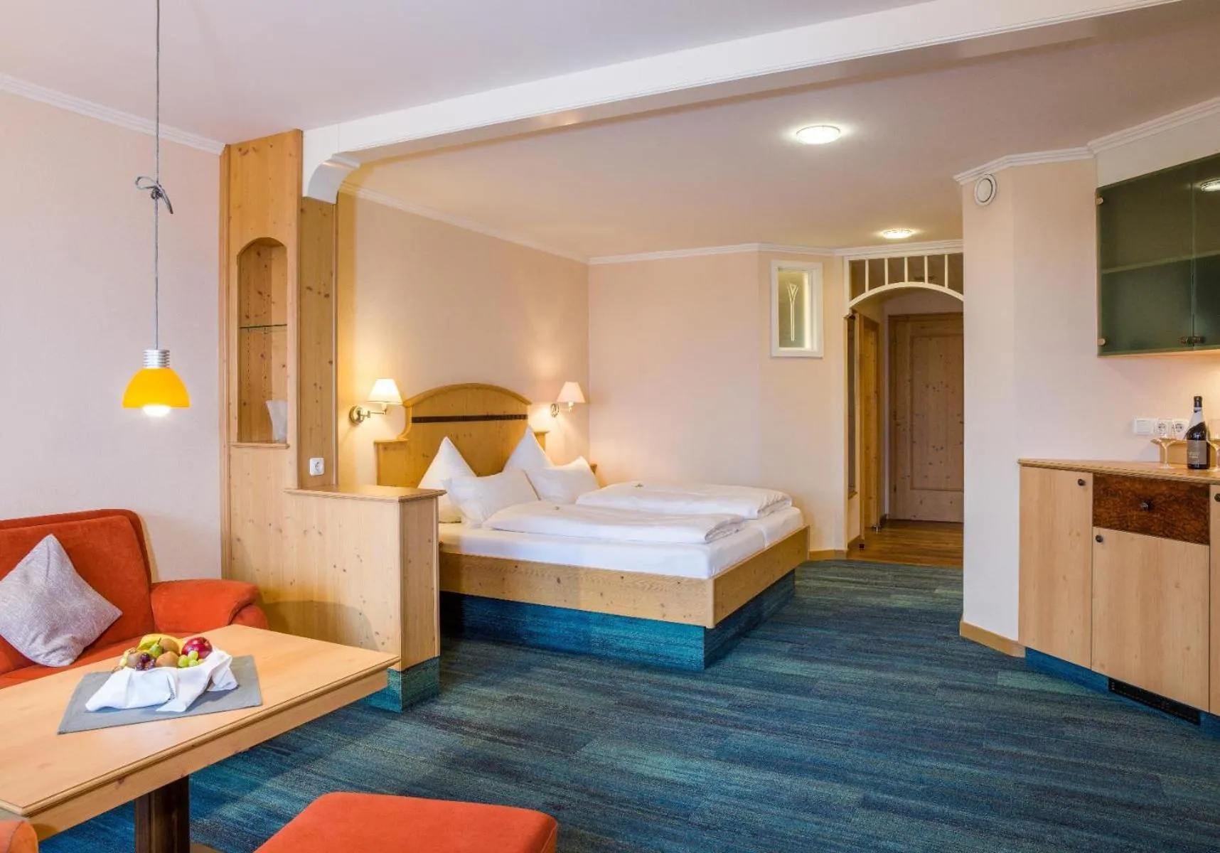 Bed in Panoramahotel Grobauer