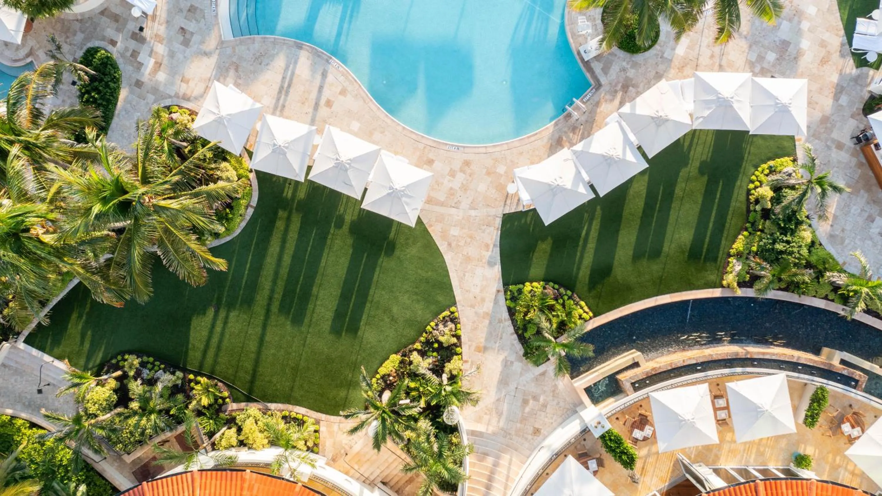 Pool view in Eau Resort & Spa