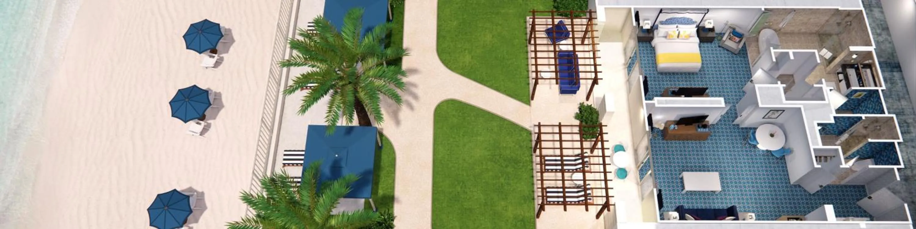 Living room in Eau Palm Beach Resort & Spa