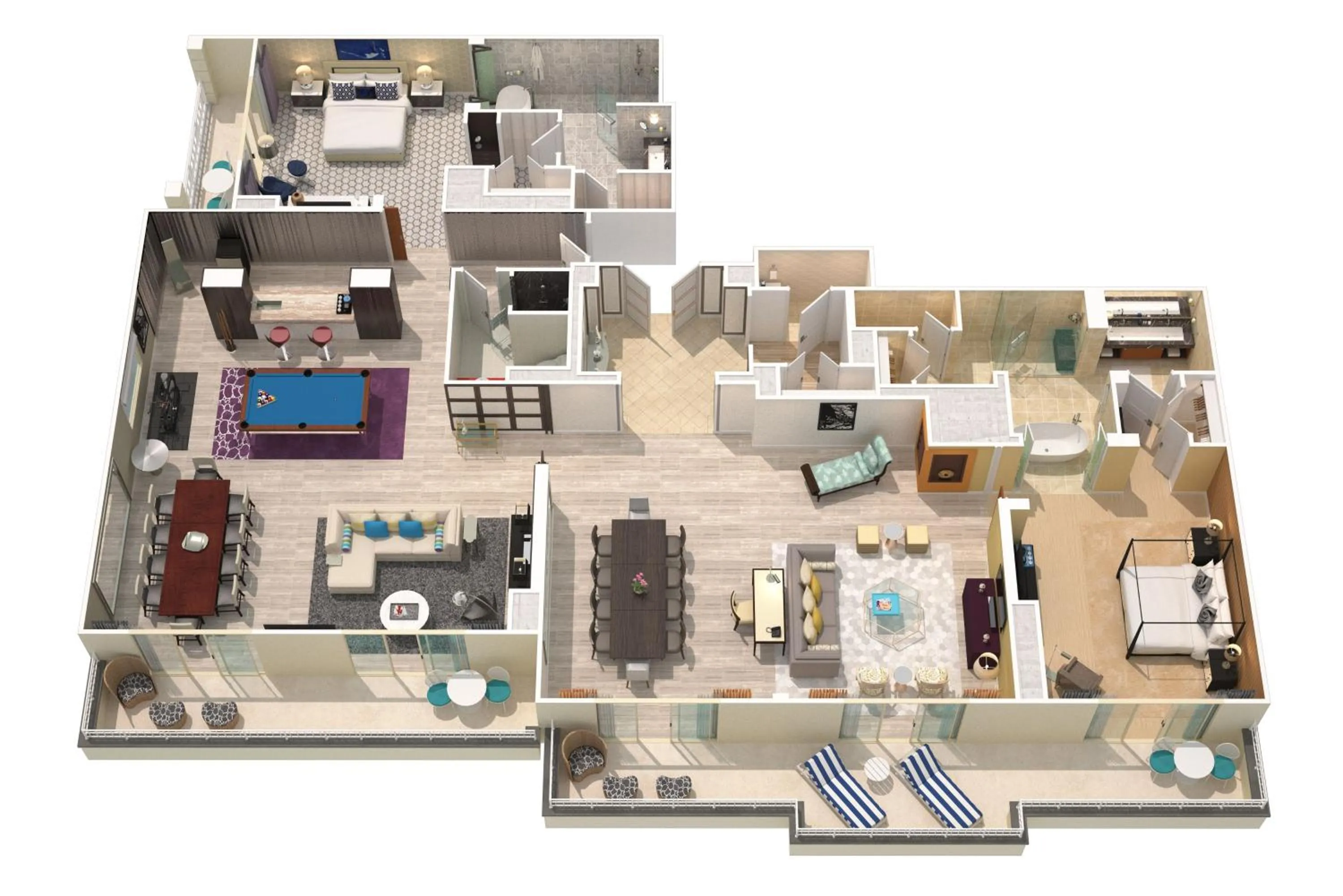 Floor plan in Eau Palm Beach Resort & Spa