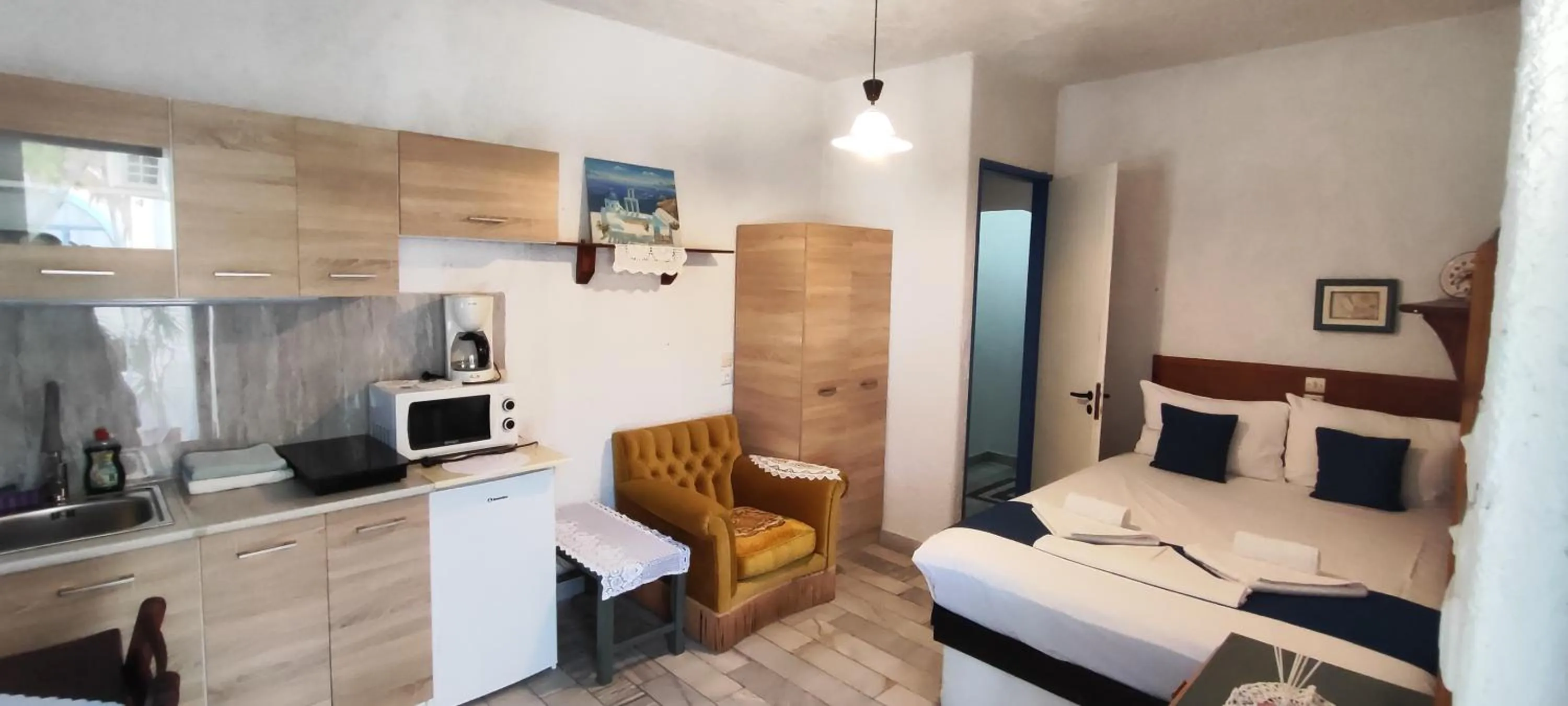 Bed in Oleander's Garden Traditional Cretan Cottage