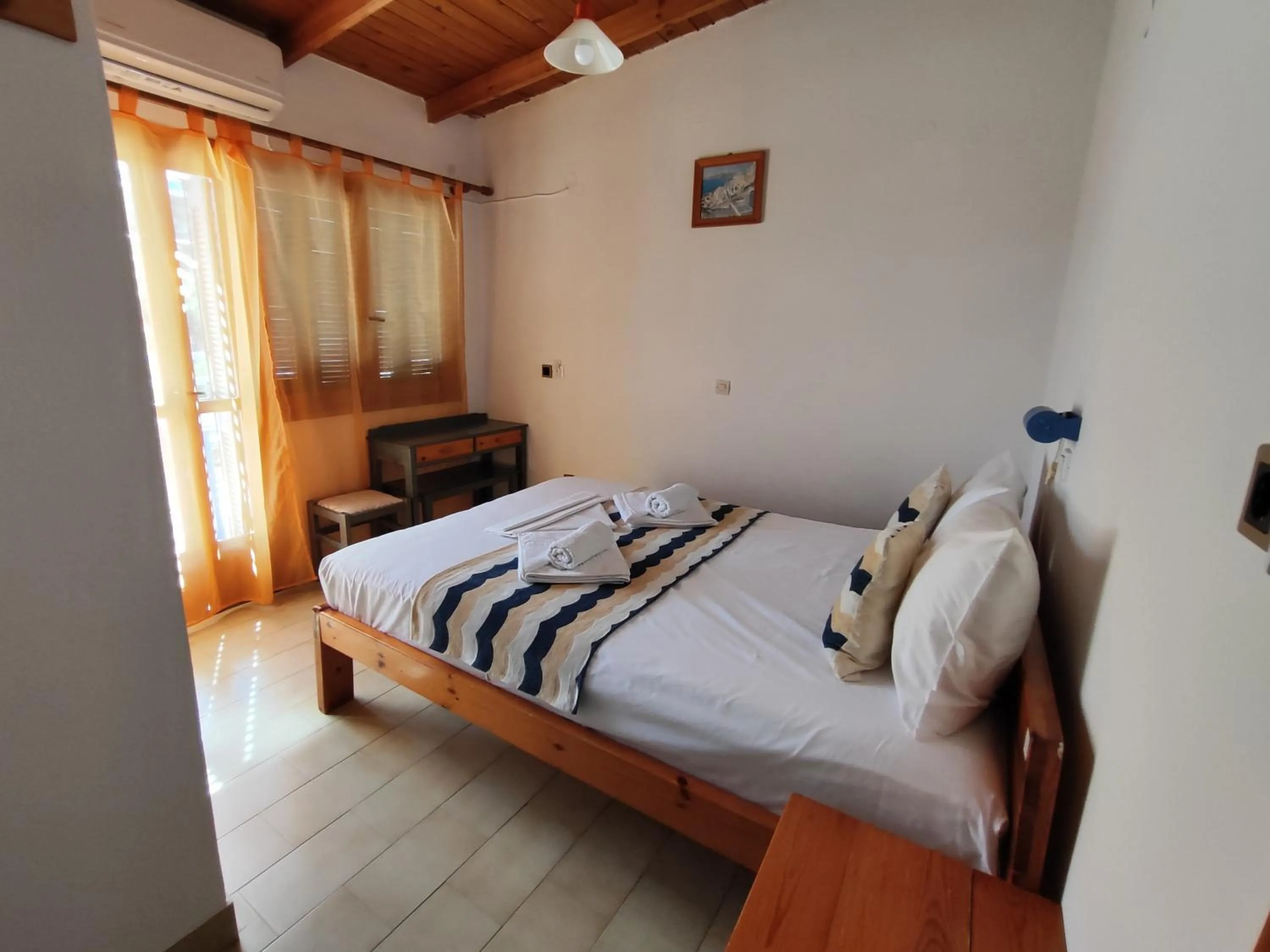 Bed in Oleander's Garden Traditional Cretan Cottage