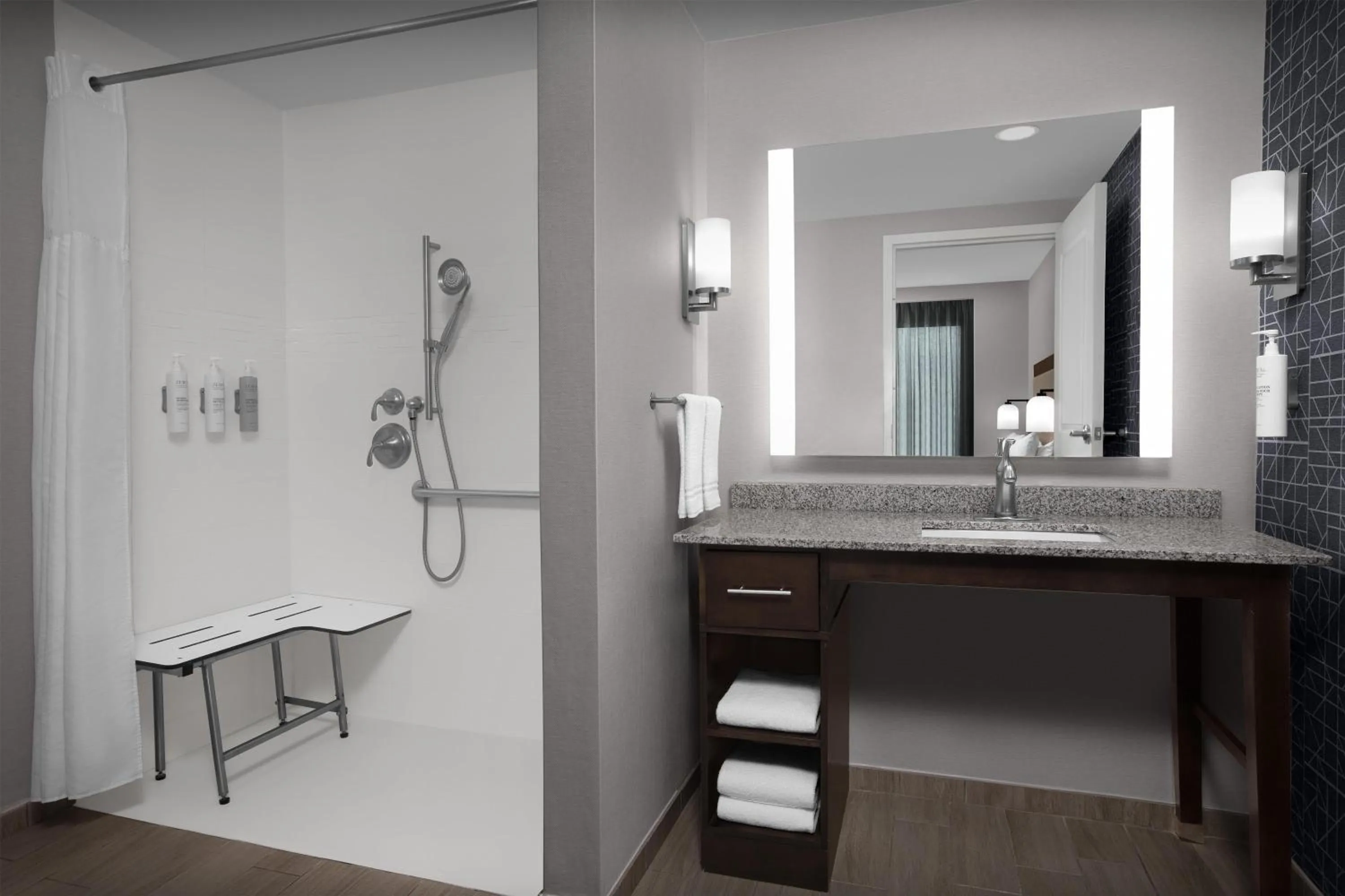 Bathroom in Homewood Suites by Hilton Washington DC NoMa Union Station