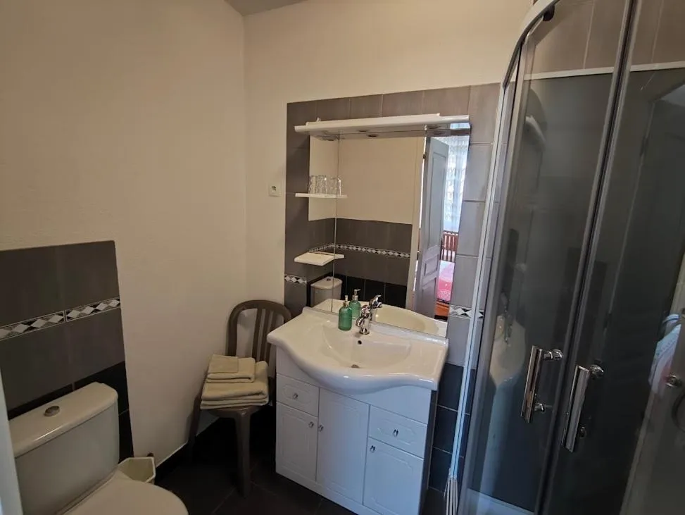 Shower in A la Grenouille du Jura - Chambres d'Hôtes de Charme Oyonnax Nantua