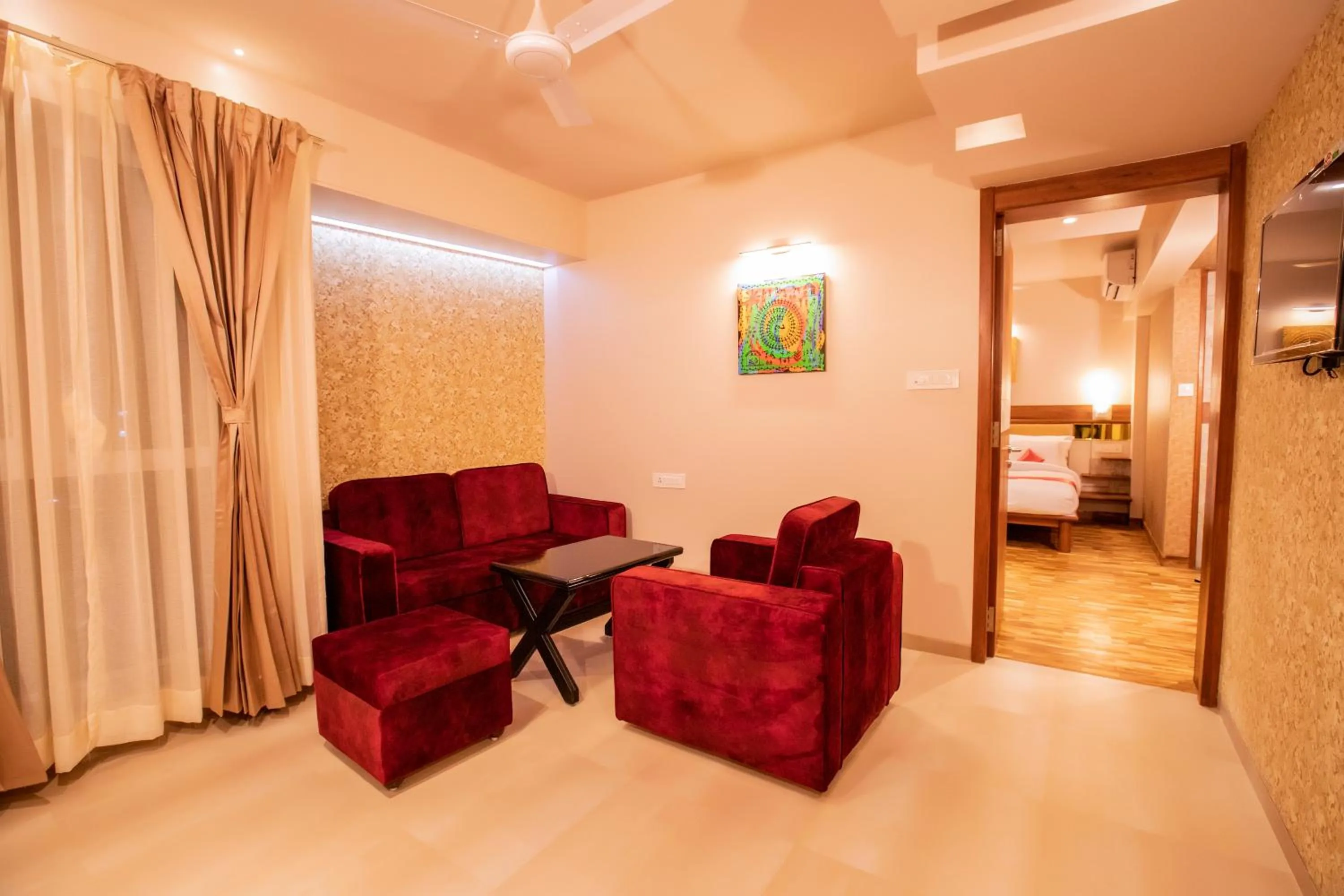 Bedroom in Hotel Prabha Palace