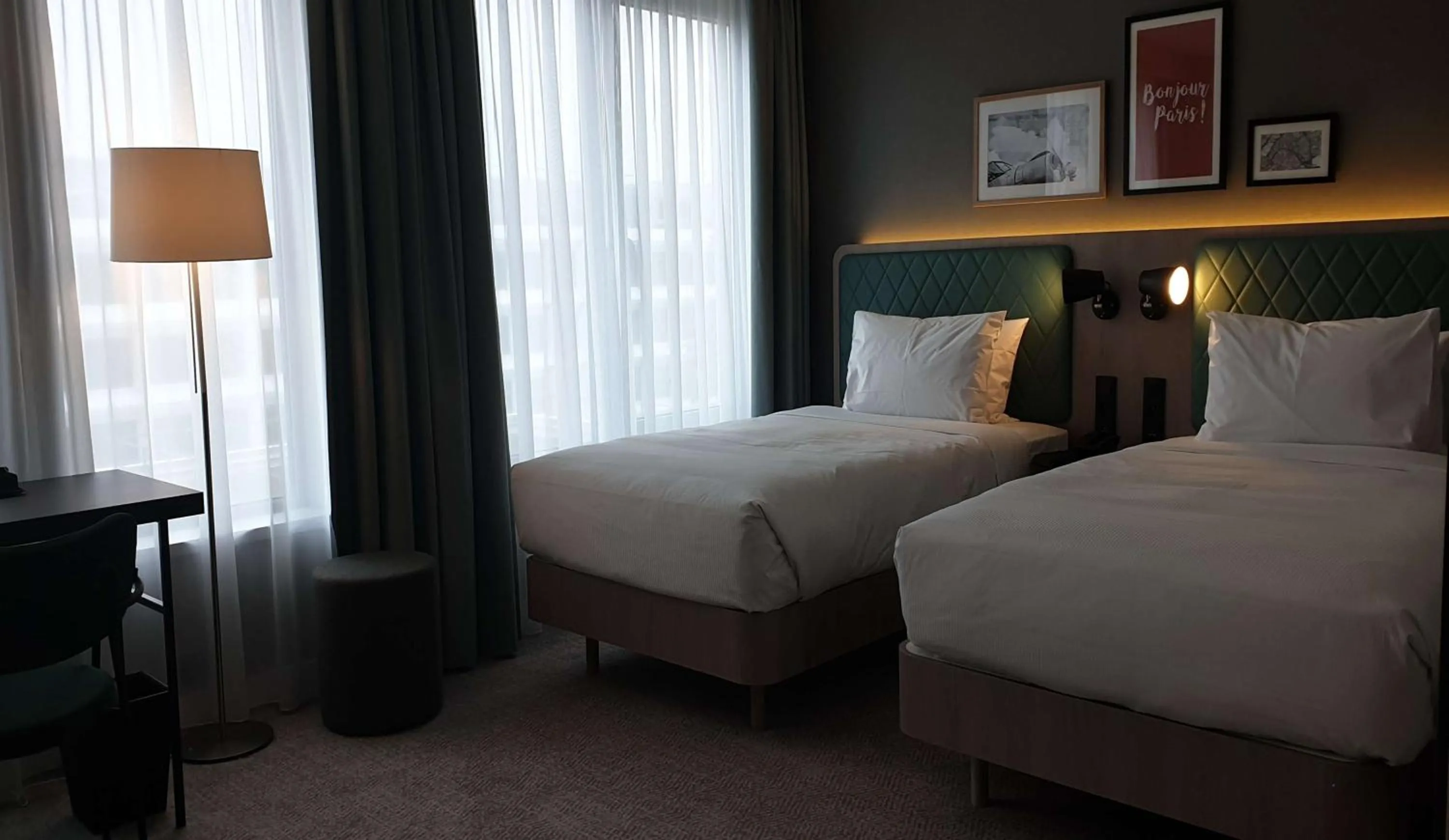 Bed in Hilton Garden Inn Paris Orly Airport