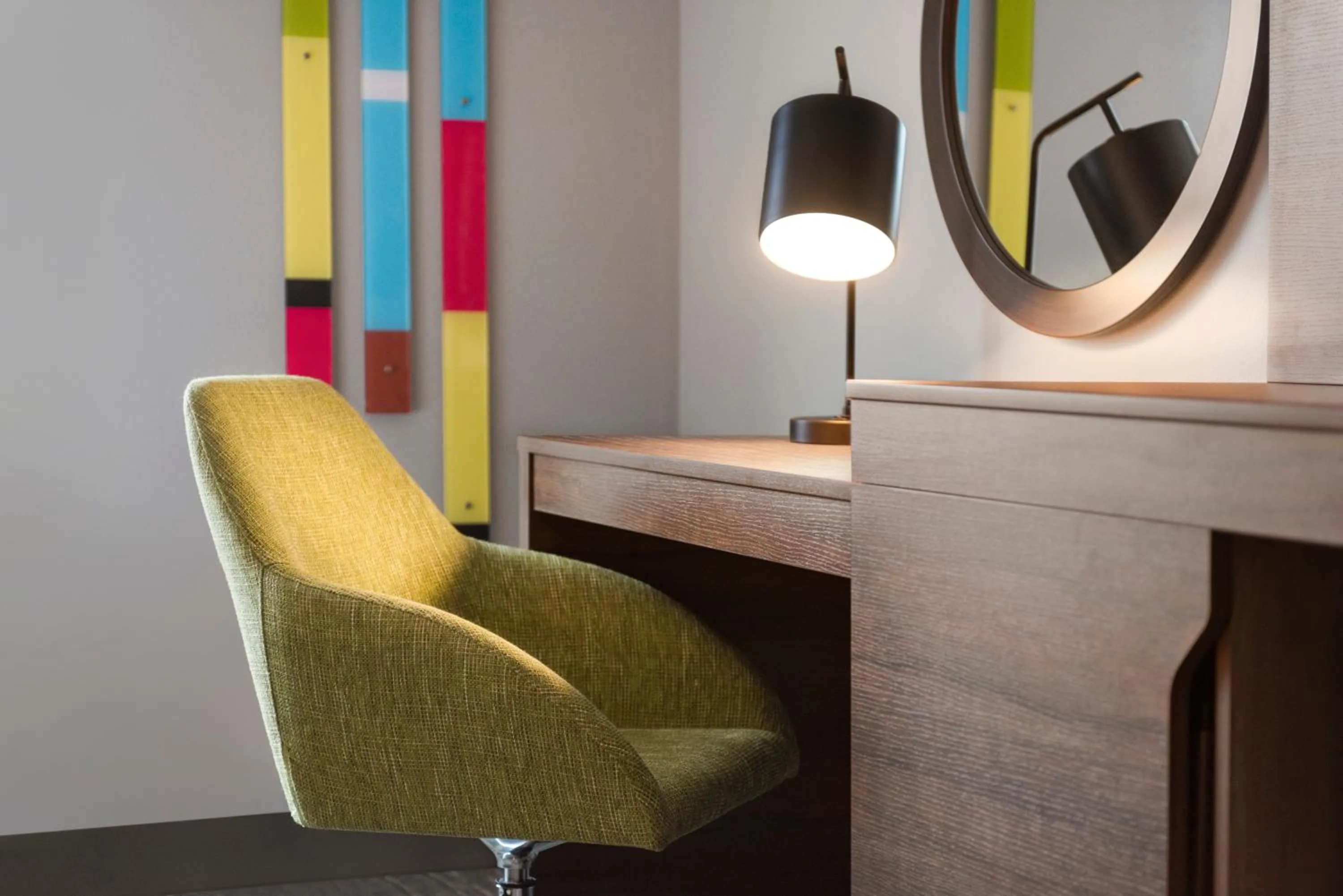 Seating area in Hampton Inn & Suites Kelowna, British Columbia, Canada