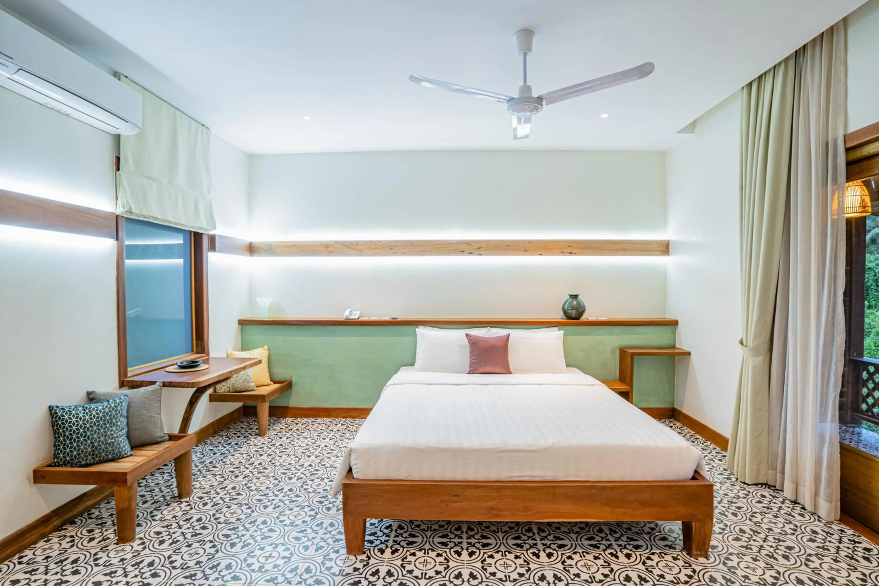 Bed in Peam Snea Resort