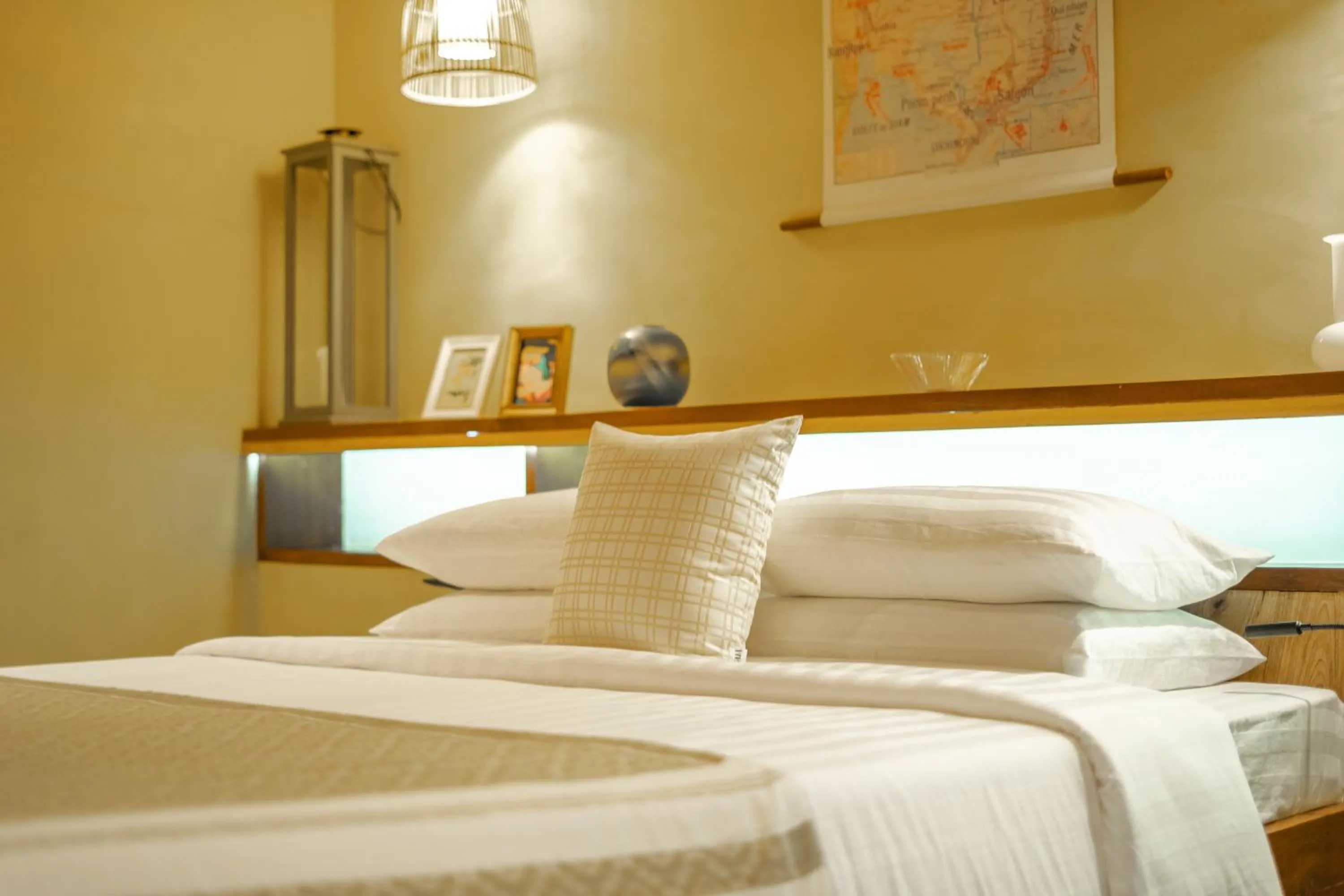 Bed in Peam Snea Resort