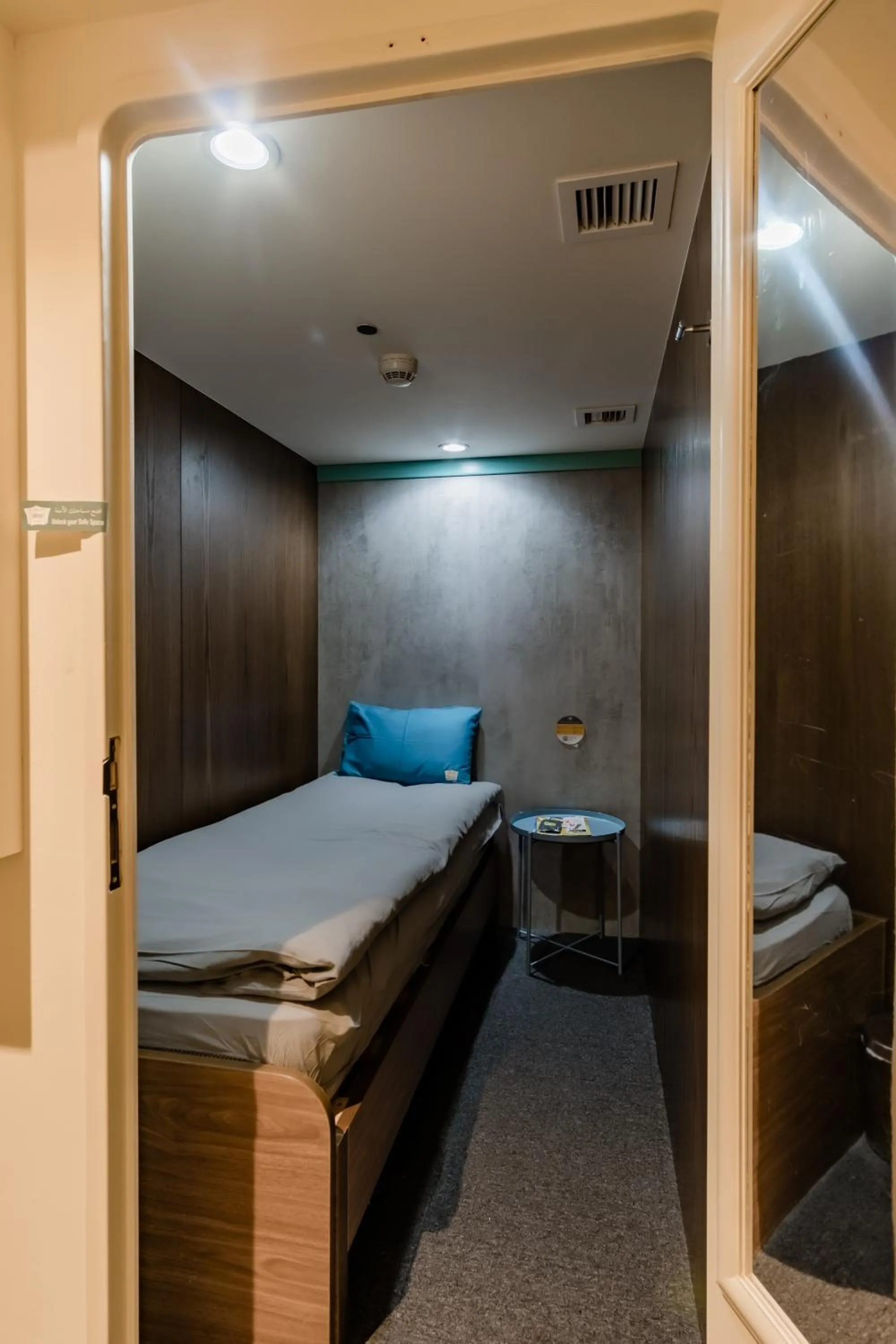 Bed in Sleepover Terminal 1, Concourse D - formerly sleep 'n fly