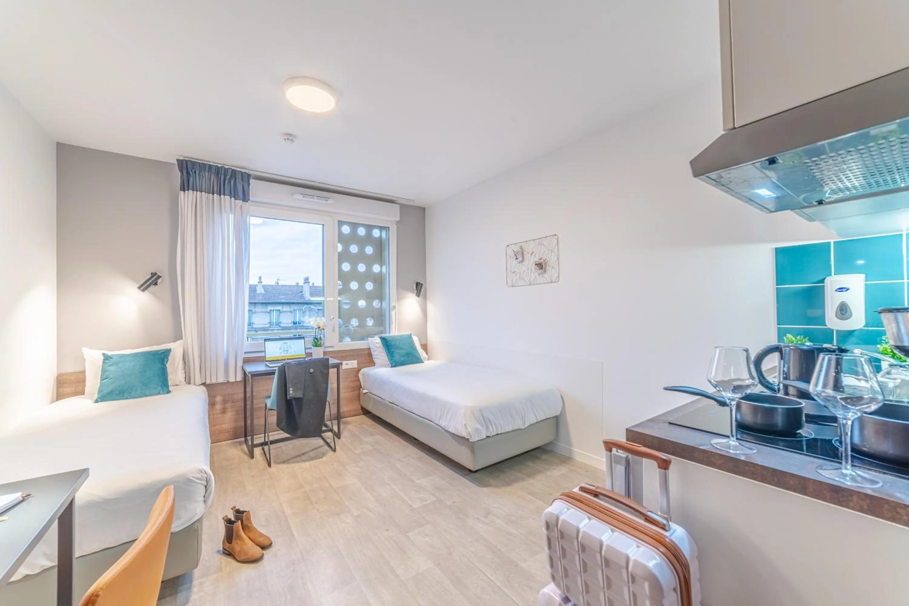 Bed in Break & Home Paris Italie Porte de Choisy Appart'Hôtel