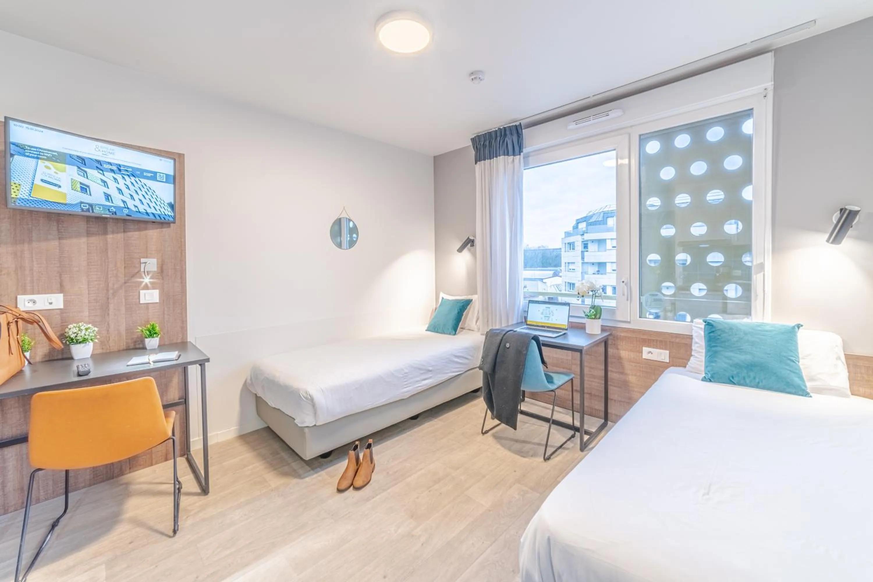 Bed in Break & Home Paris Italie Porte de Choisy Appart'Hôtel