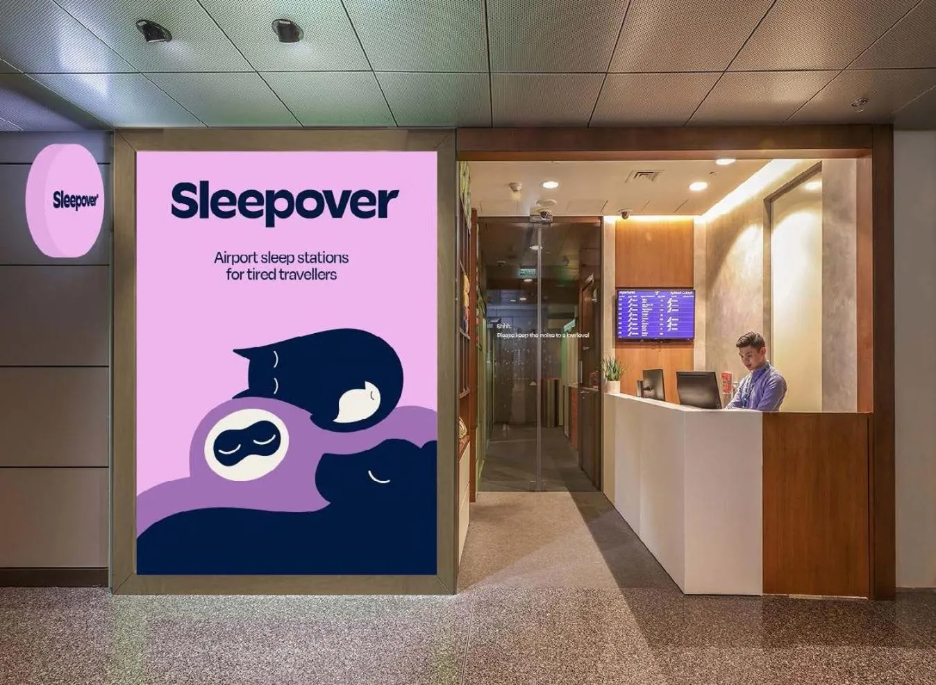 Property logo or sign in Sleepover Doha South Node - formerly sleep 'n fly