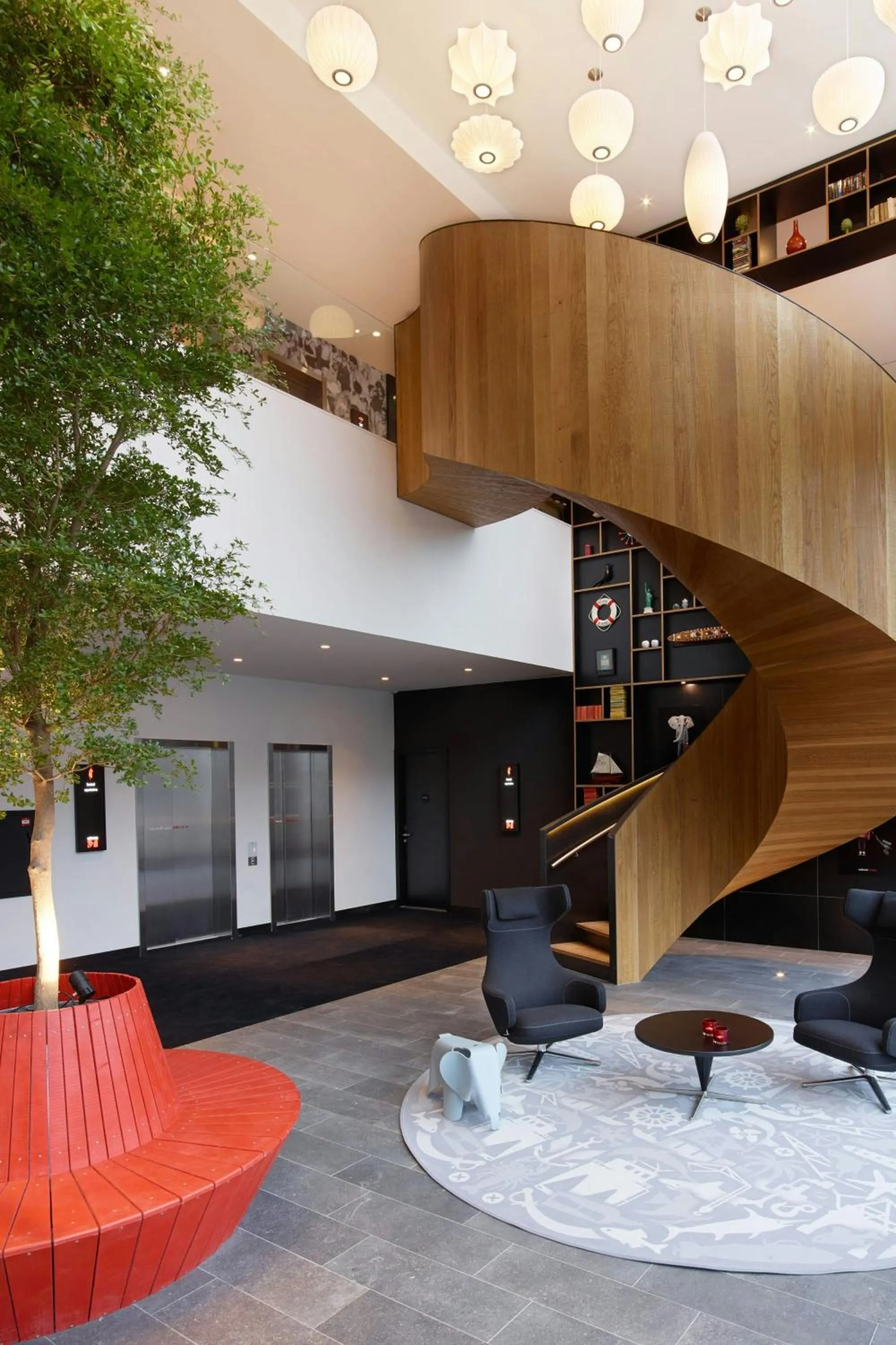 Lobby or reception in citizenM Rotterdam