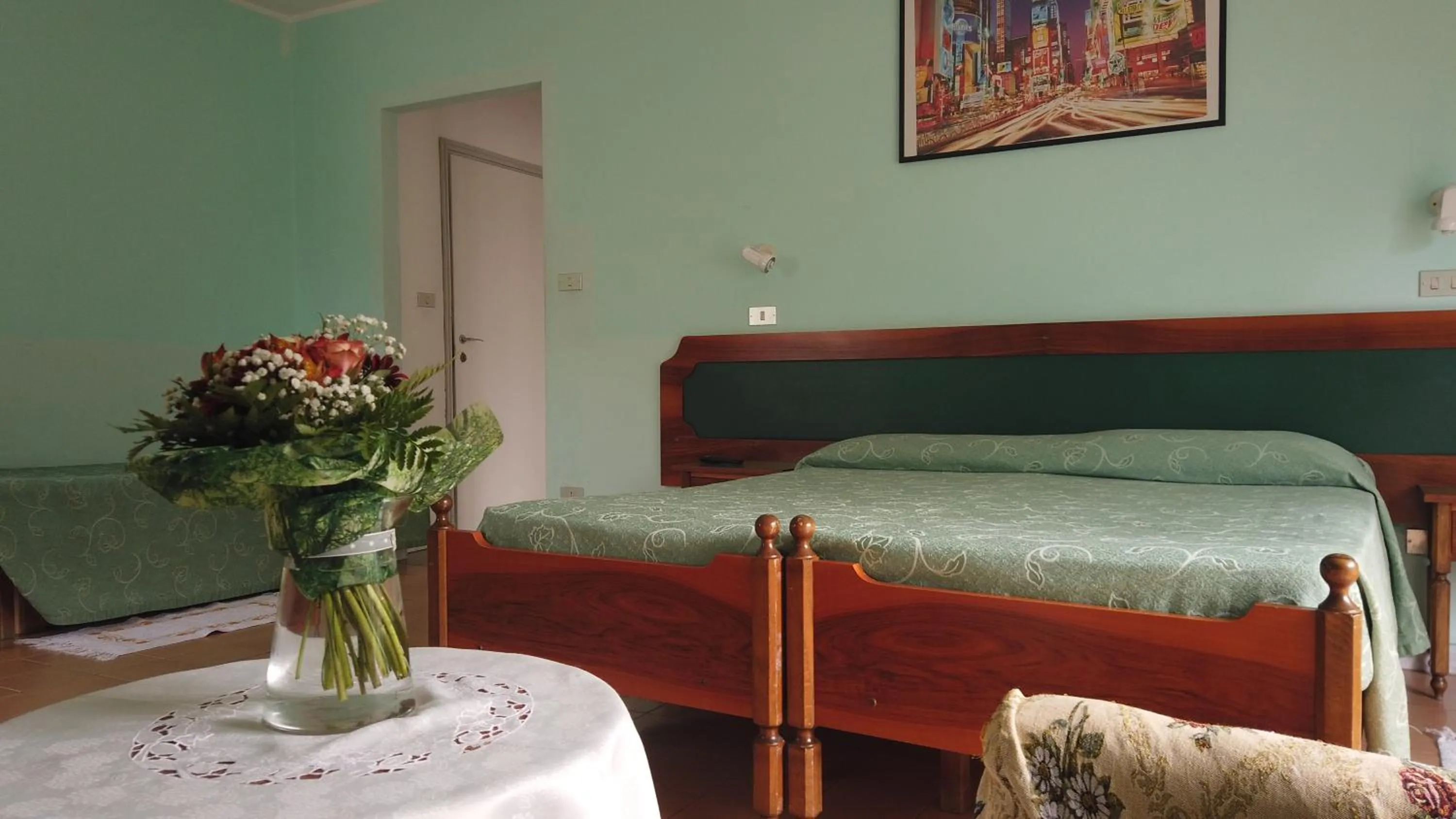 Bed in Hotel Cristina