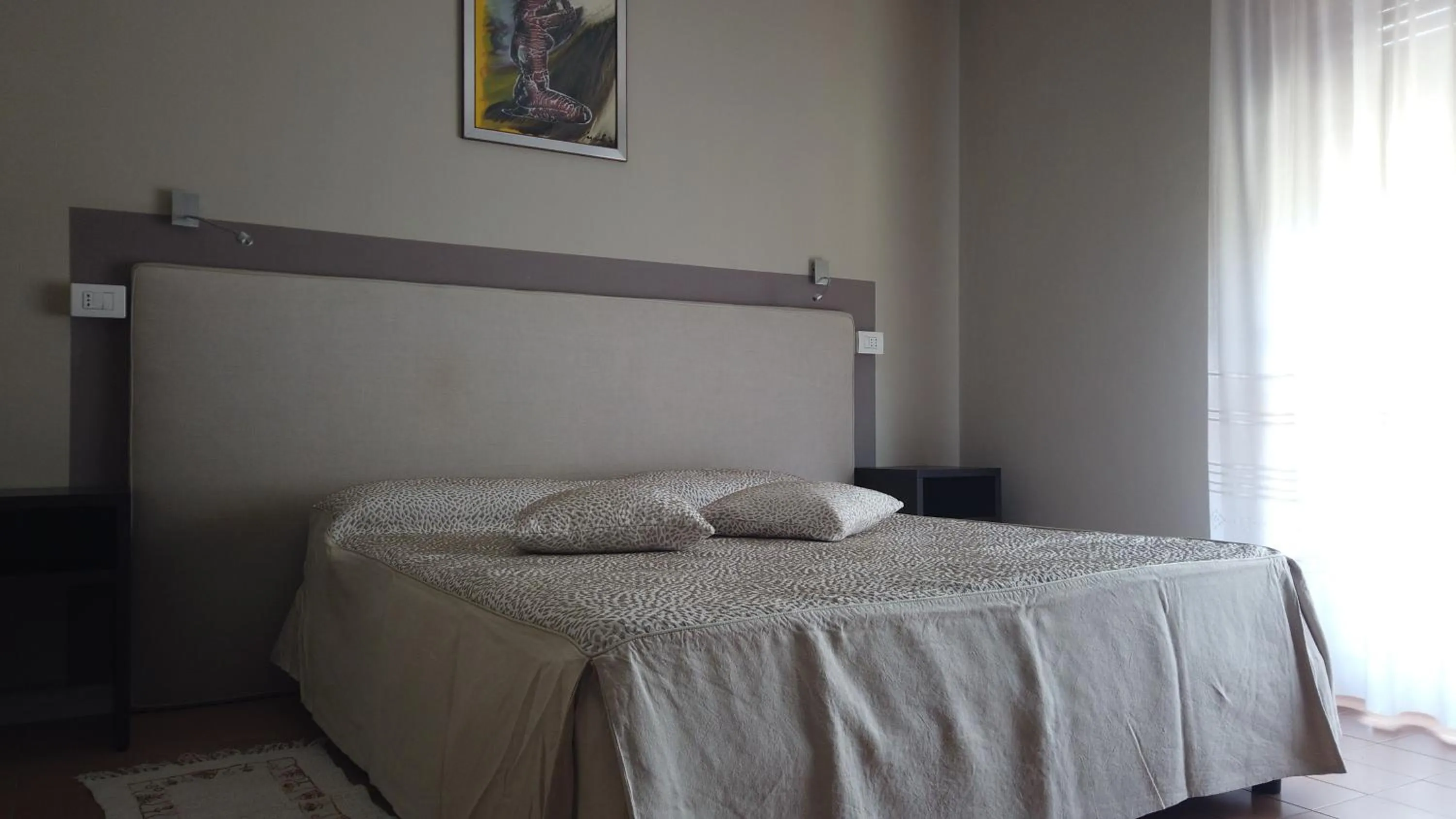 Bed in Hotel Cristina