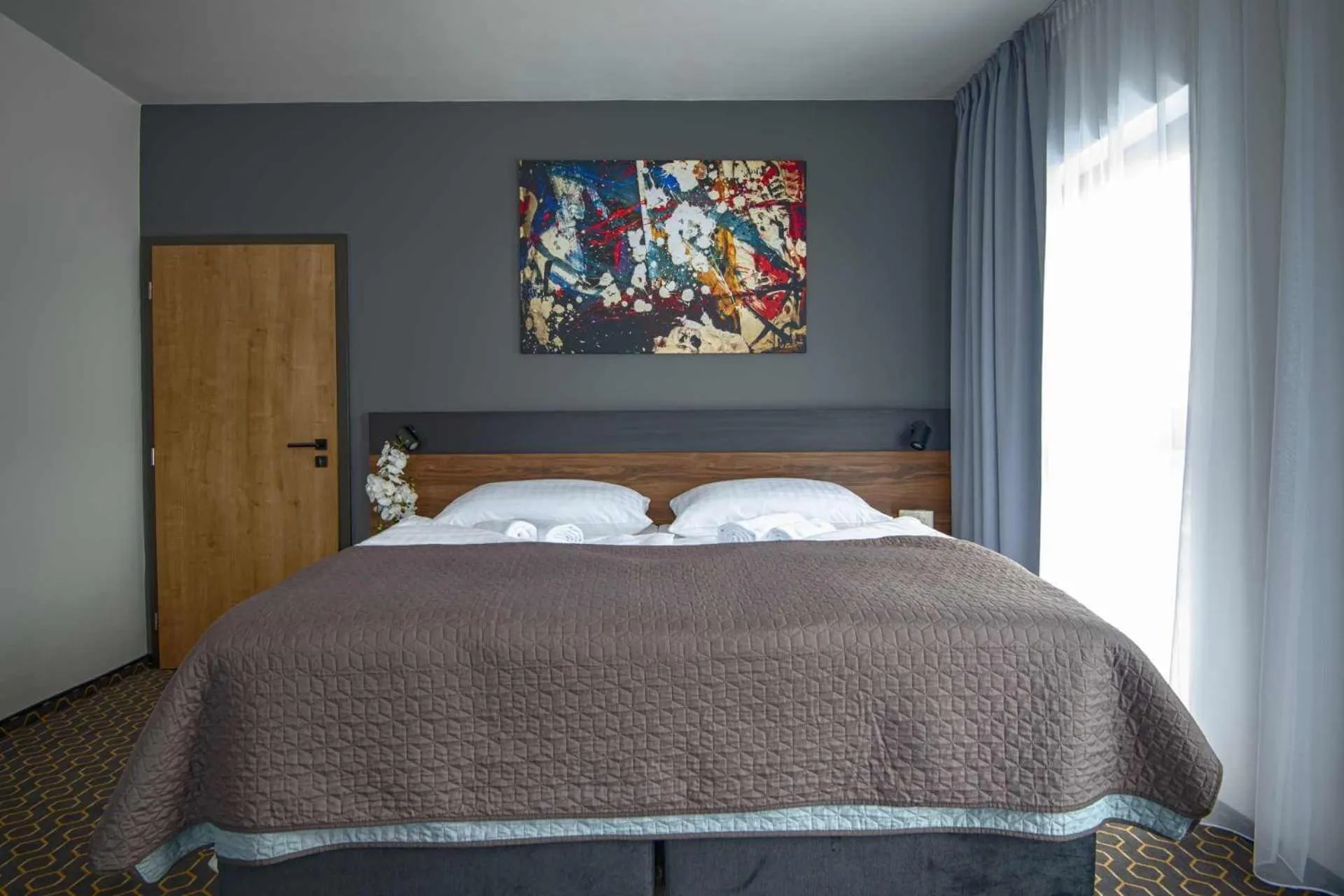 Decorative detail, Bed in Hotel Mamut