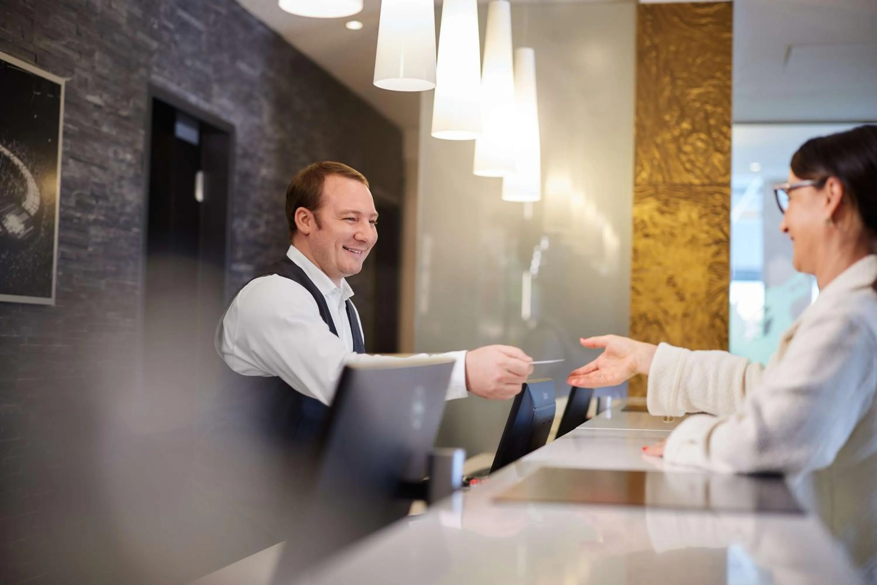 Lobby or reception in bigBOX ALLGAEU Hotel