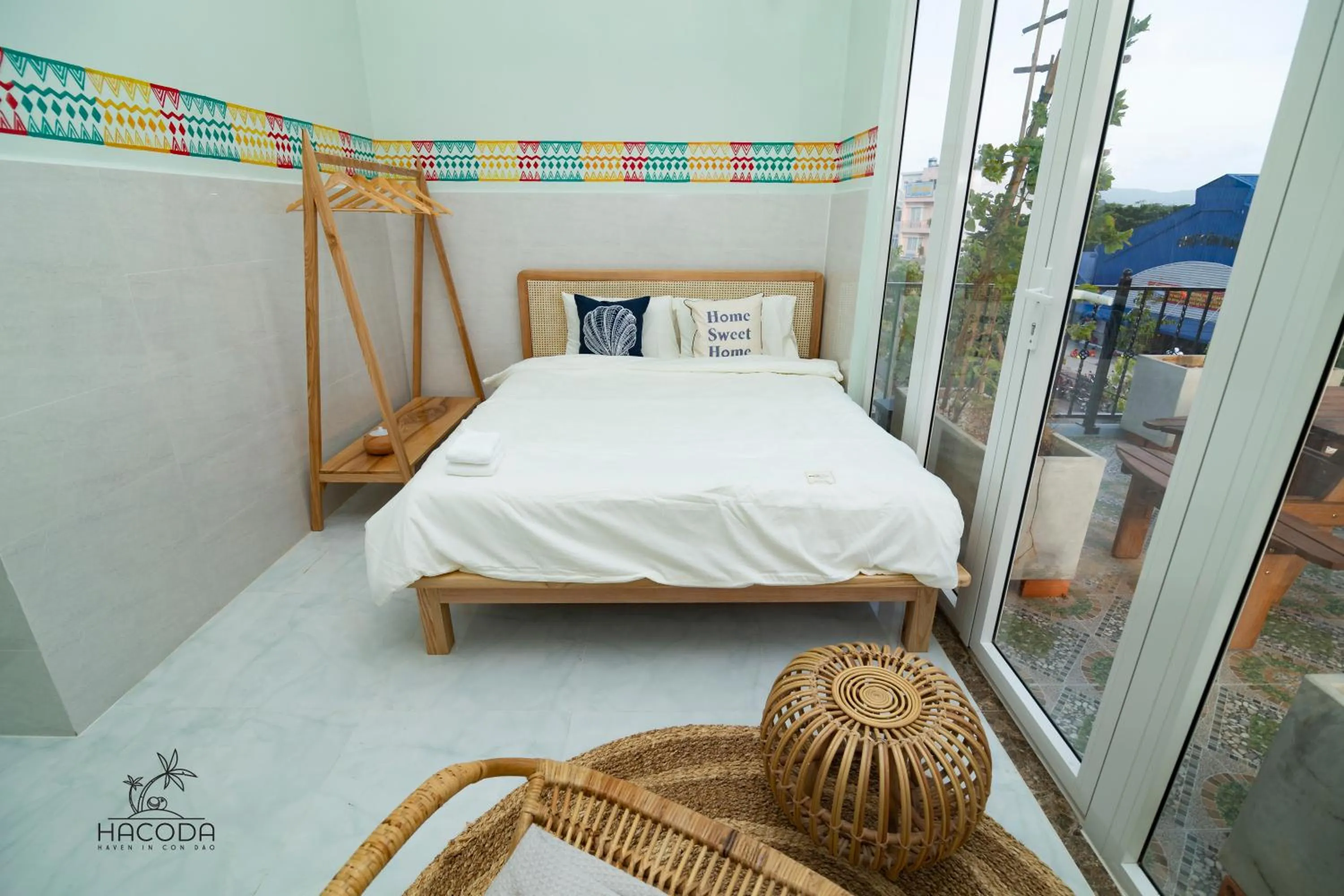 View (from property/room), Bed in Hacoda Homestay