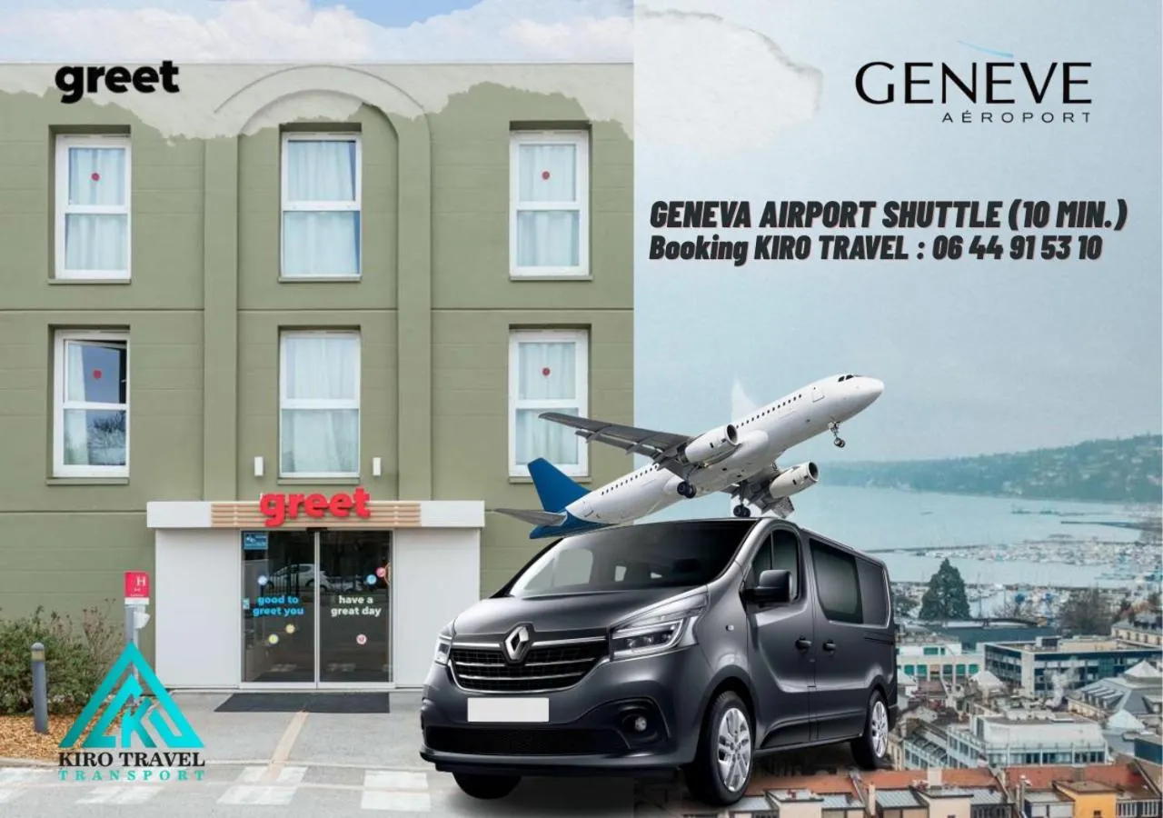 shuttle in greet Hôtel Prévessin Genève Aéroport