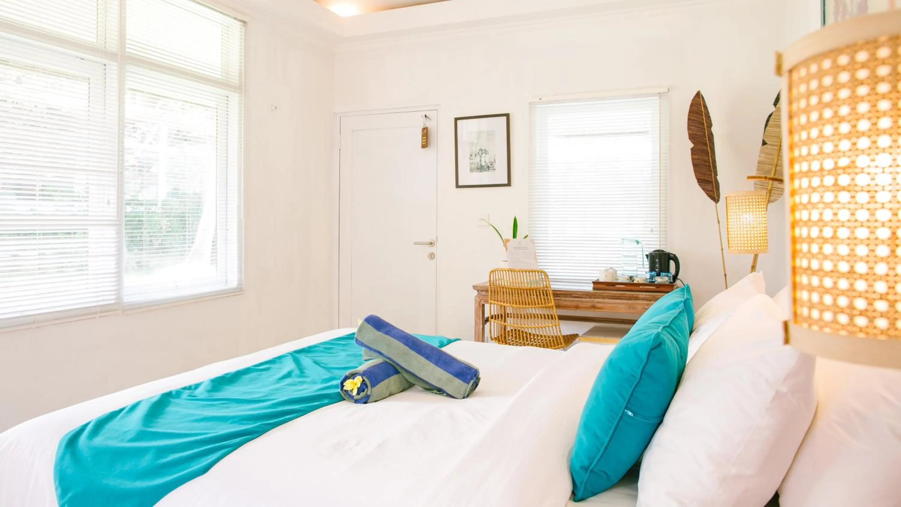 Bed in Lotus Bungalows