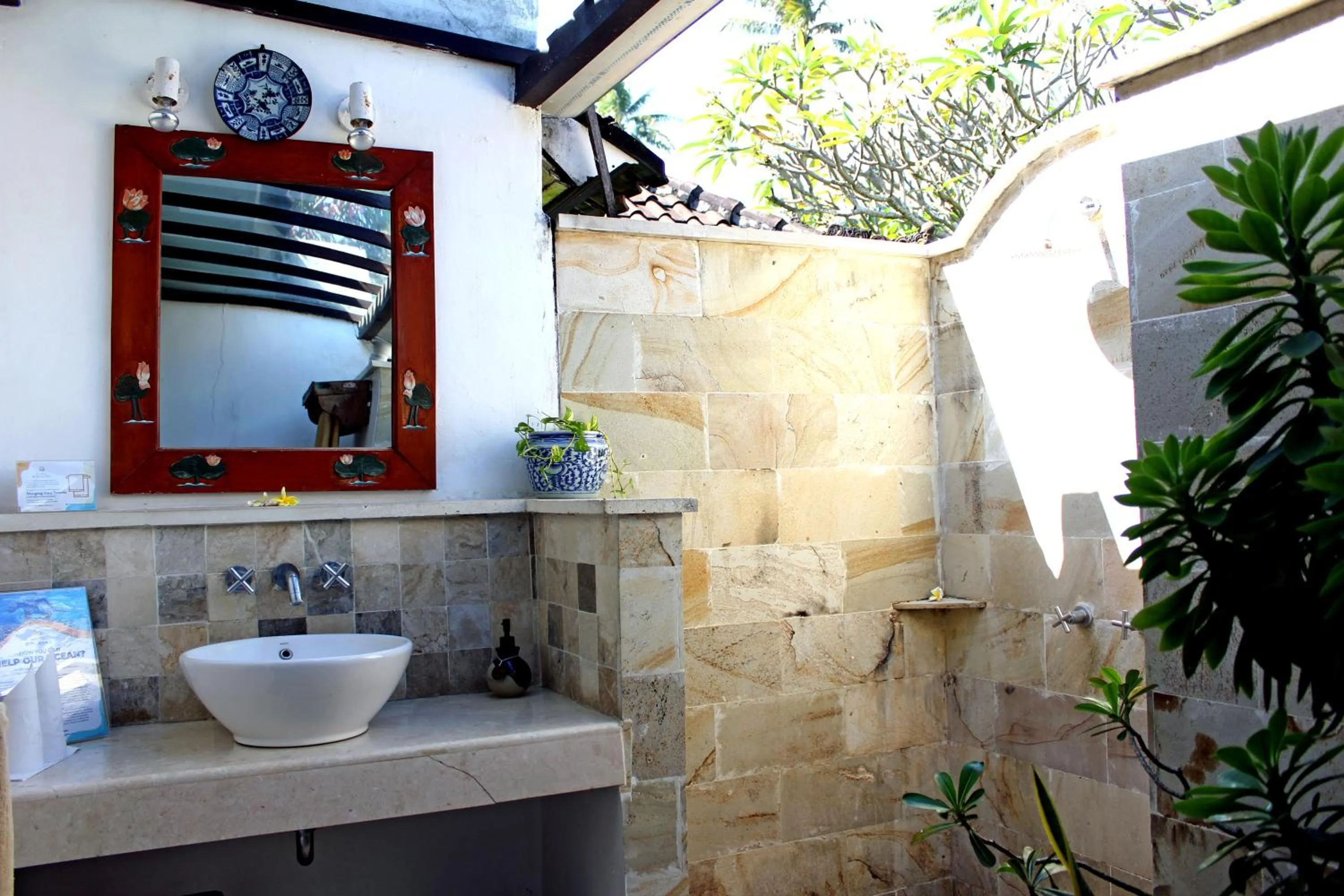 Bathroom in Lotus Bungalows