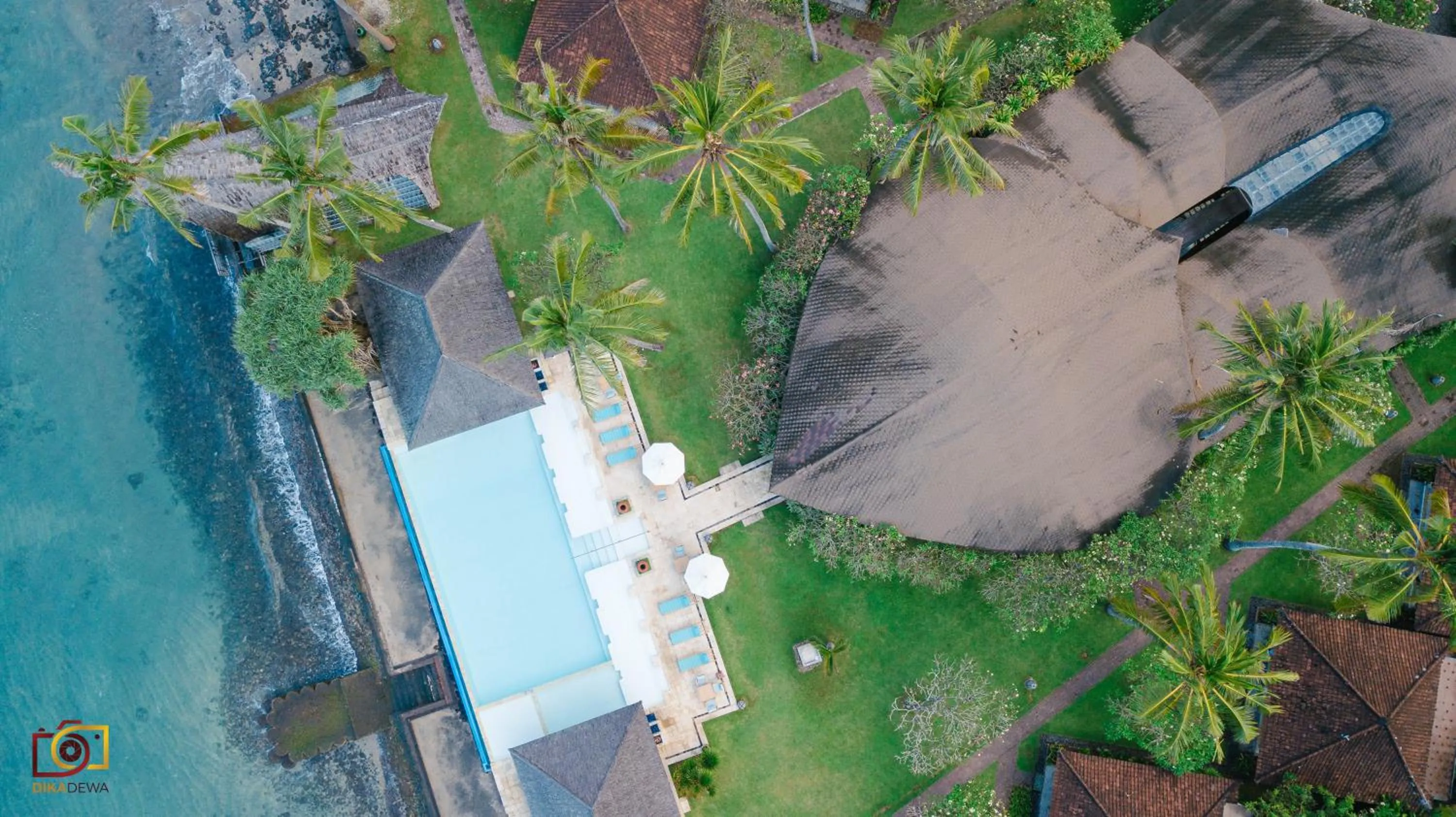 Bird's eye view in Lotus Bungalows