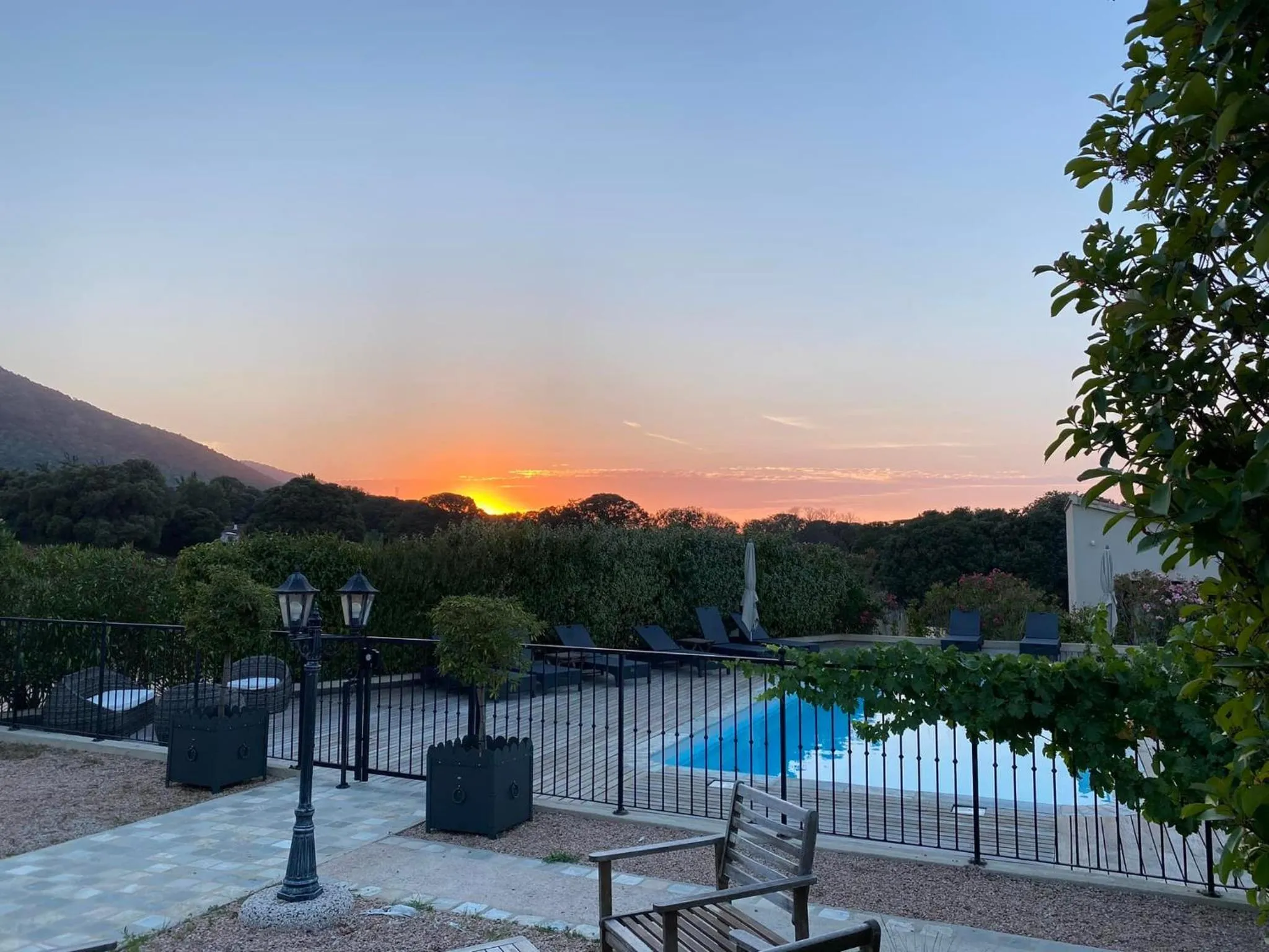 Mountain view in Hotel & Restaurant Les Bergeries d'Alata