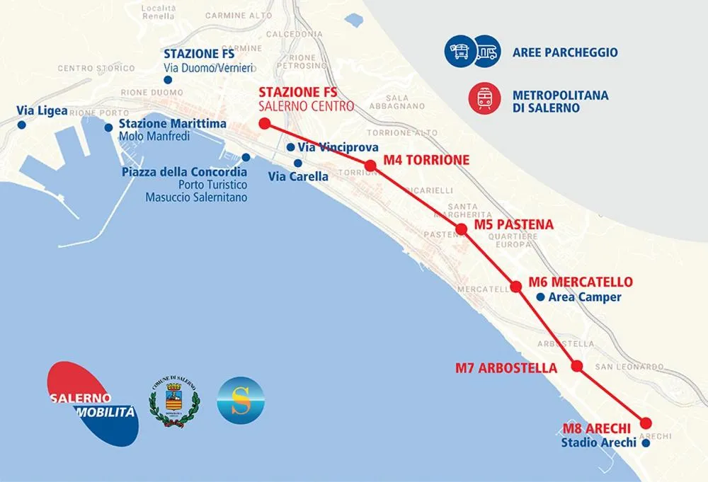 Bird's eye view in Villa Costiera Salerno