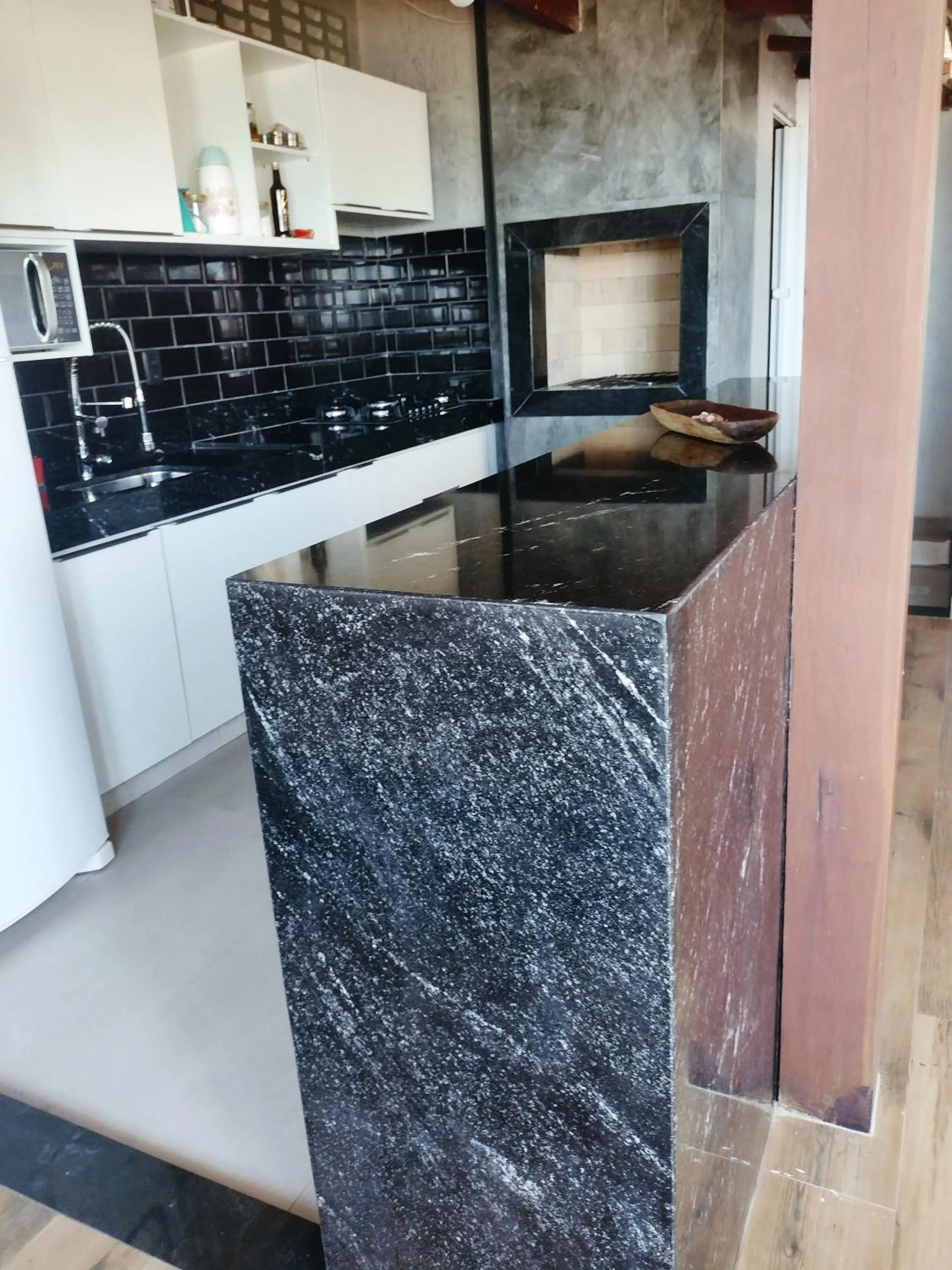 Communal kitchen in Hospedaje MorroSP