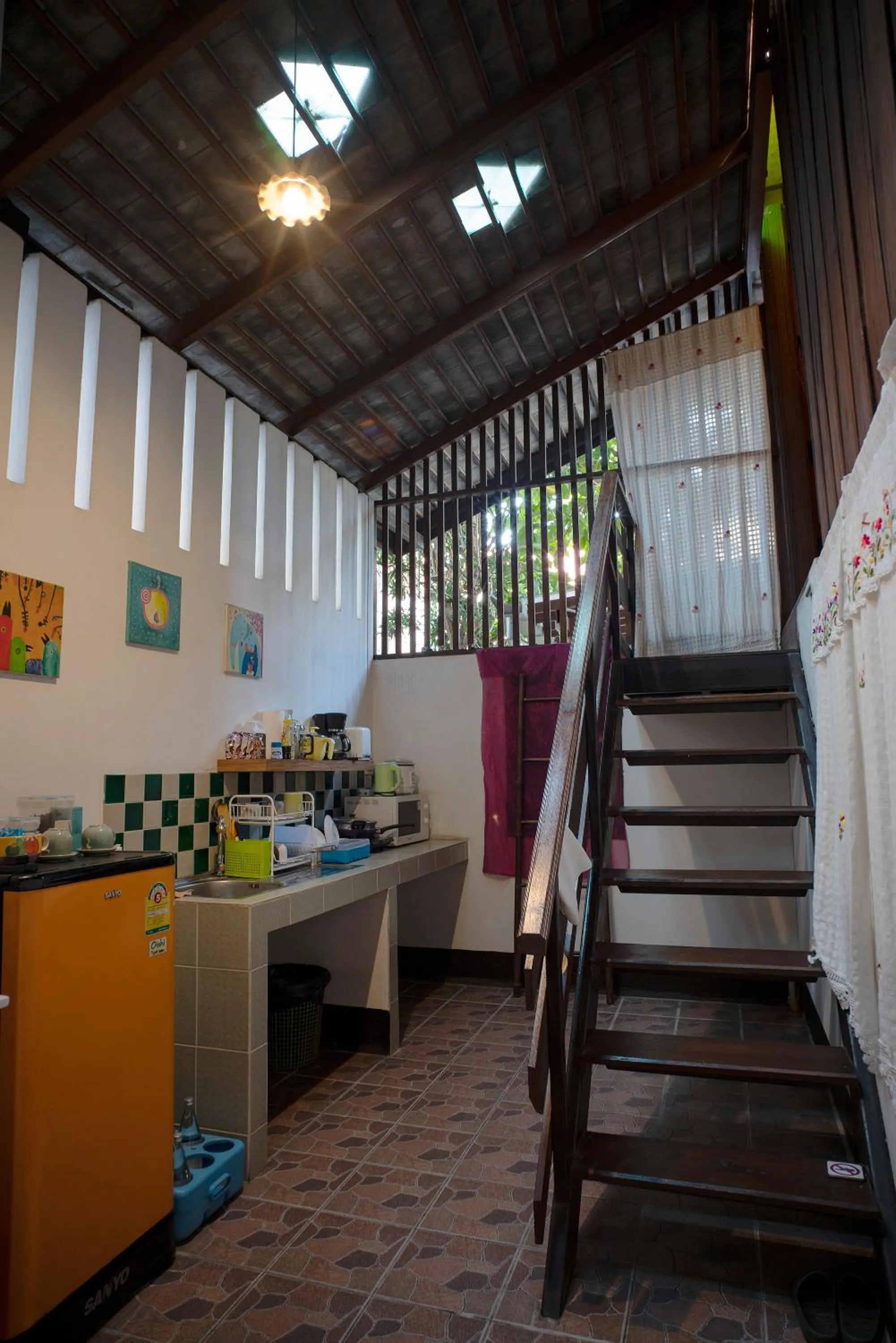 Kitchen or kitchenette in Chiang Mai Summer Resort
