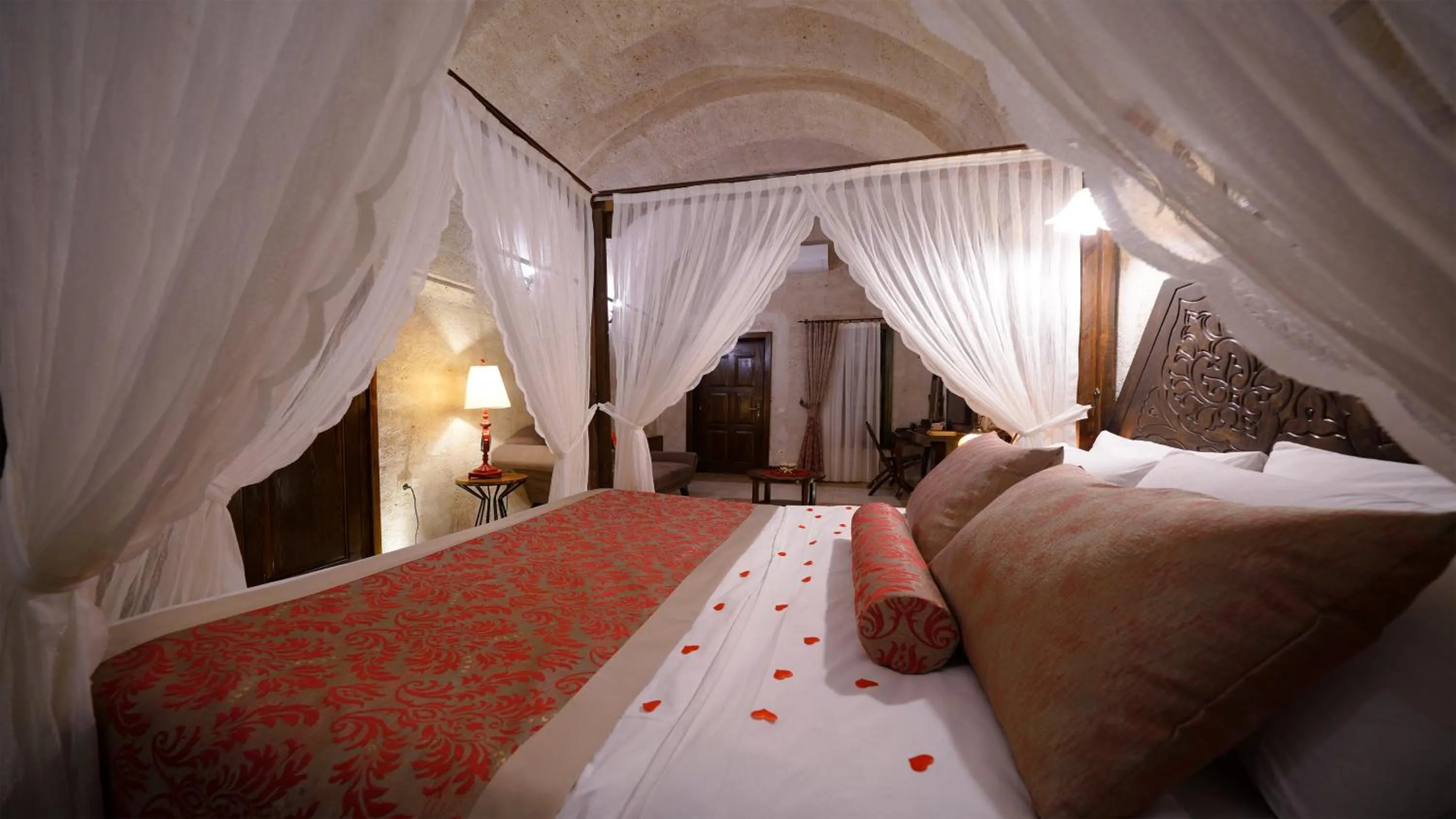 Bed in Mira Cappadocia Hotel