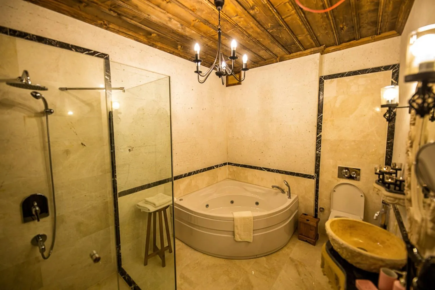 Shower in Mira Cappadocia Hotel