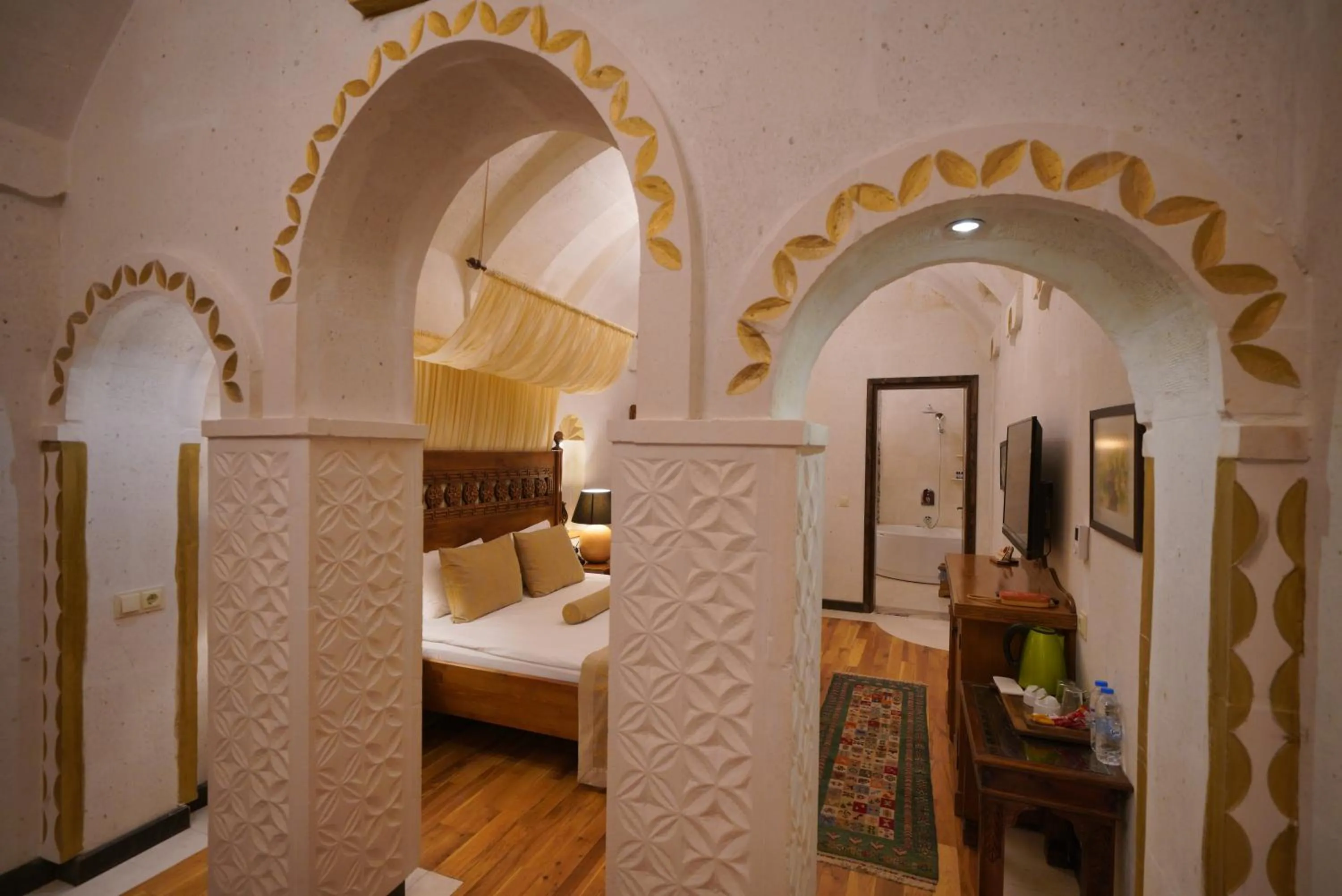 Bed in Mira Cappadocia Hotel