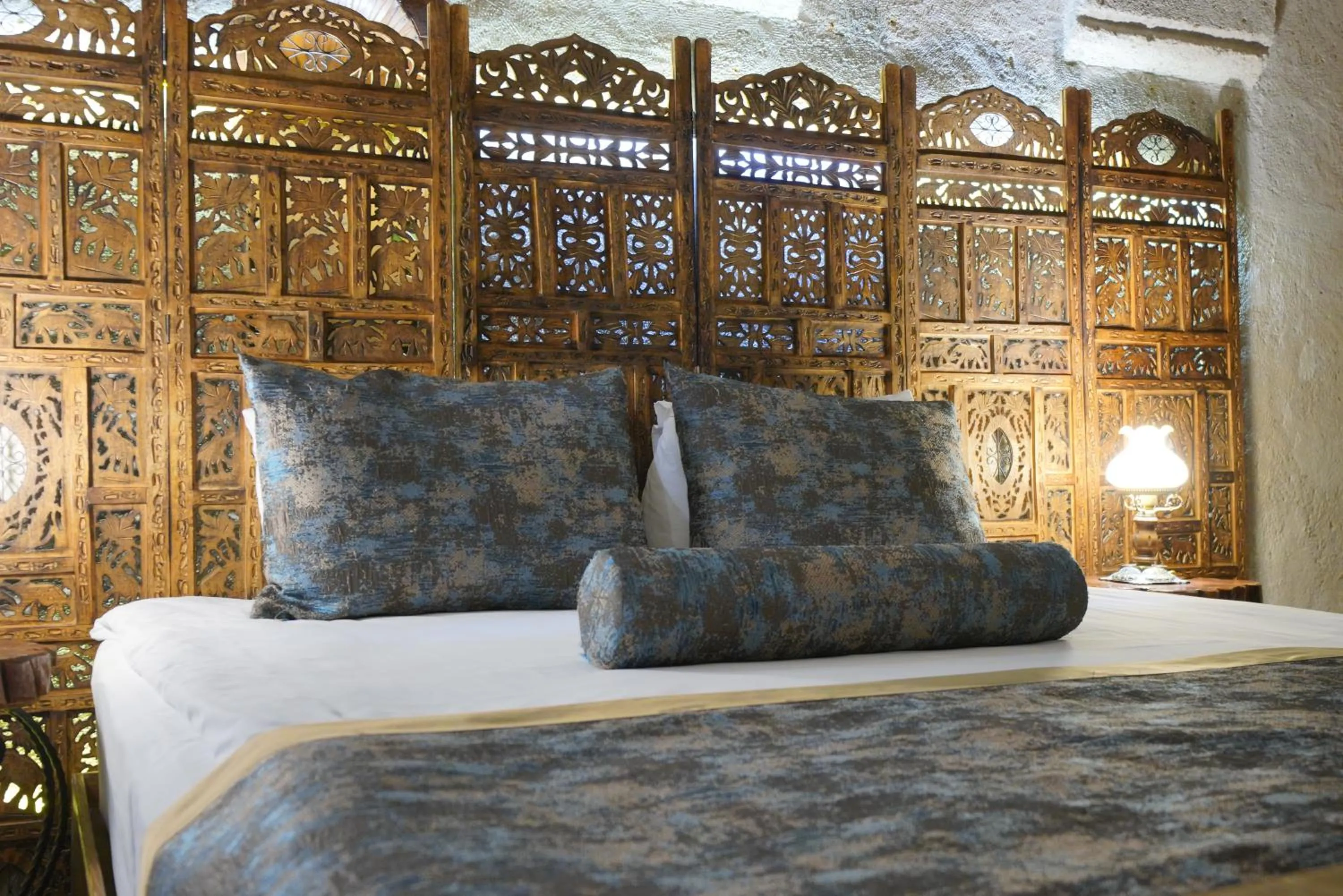 Bed in Mira Cappadocia Hotel