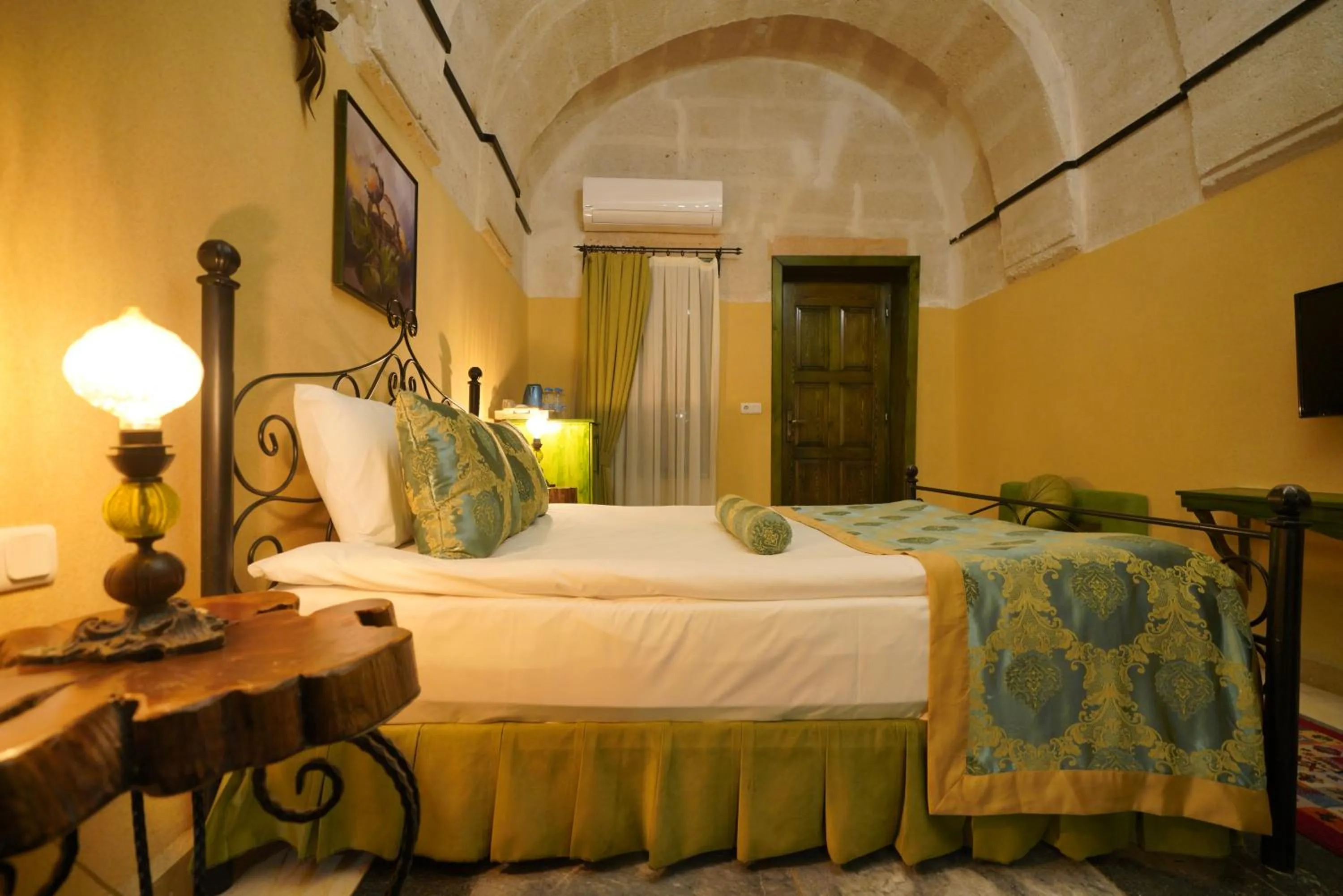 Bed in Mira Cappadocia Hotel