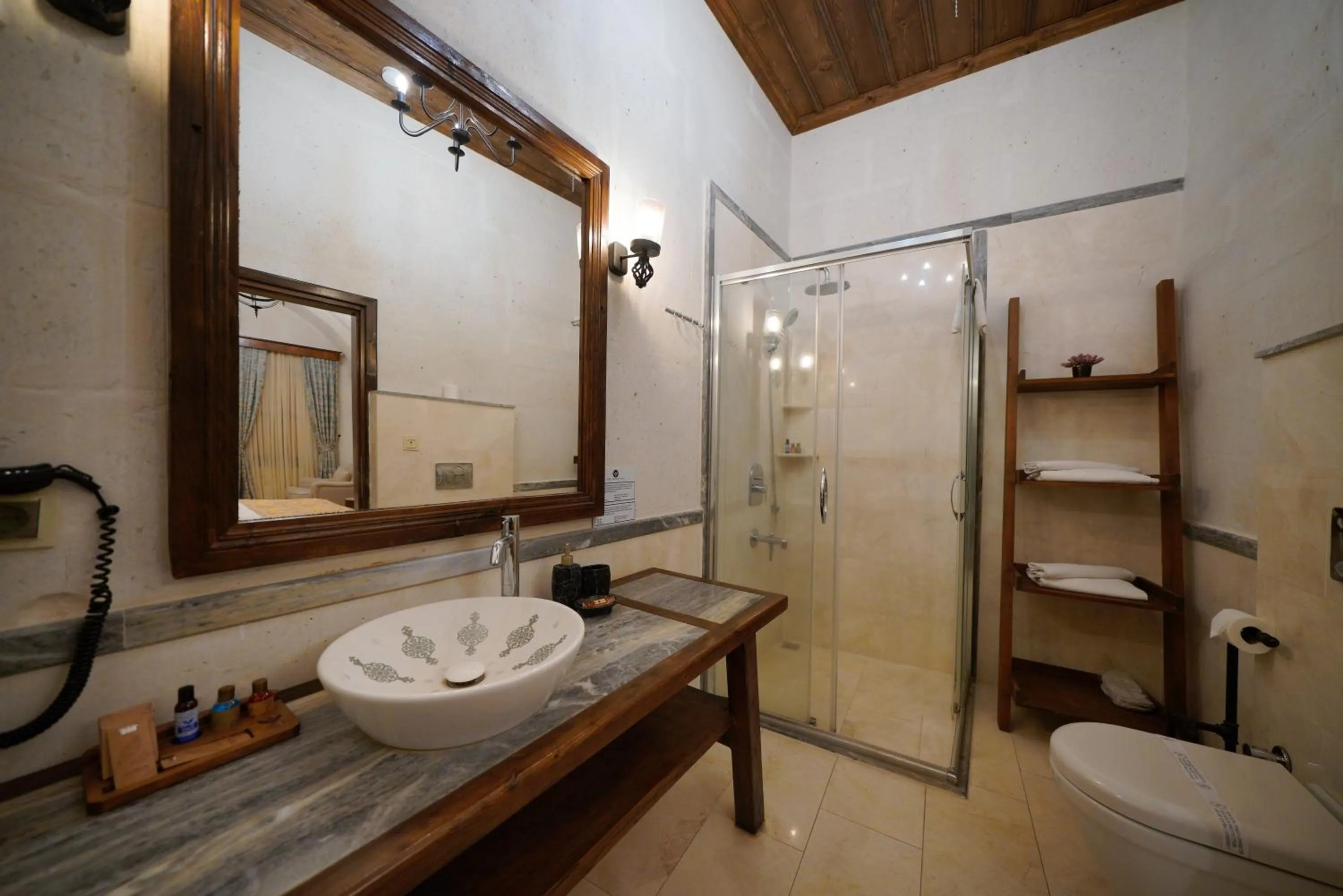 Shower in Mira Cappadocia Hotel