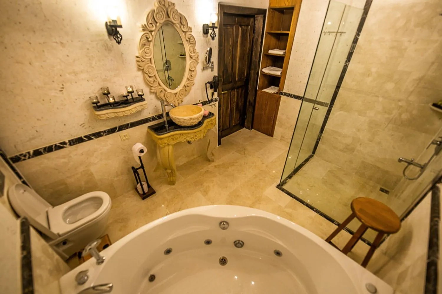 Shower in Mira Cappadocia Hotel