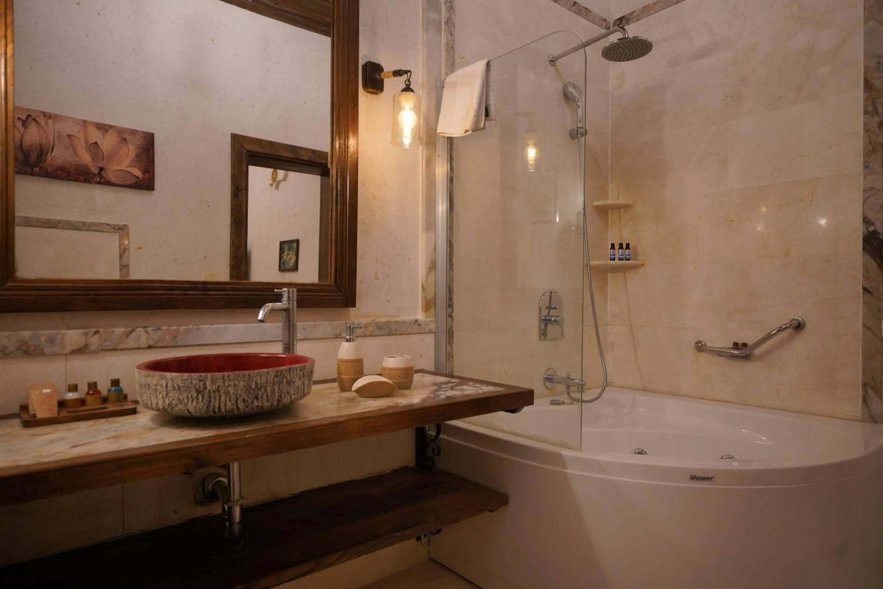 Shower in Mira Cappadocia Hotel