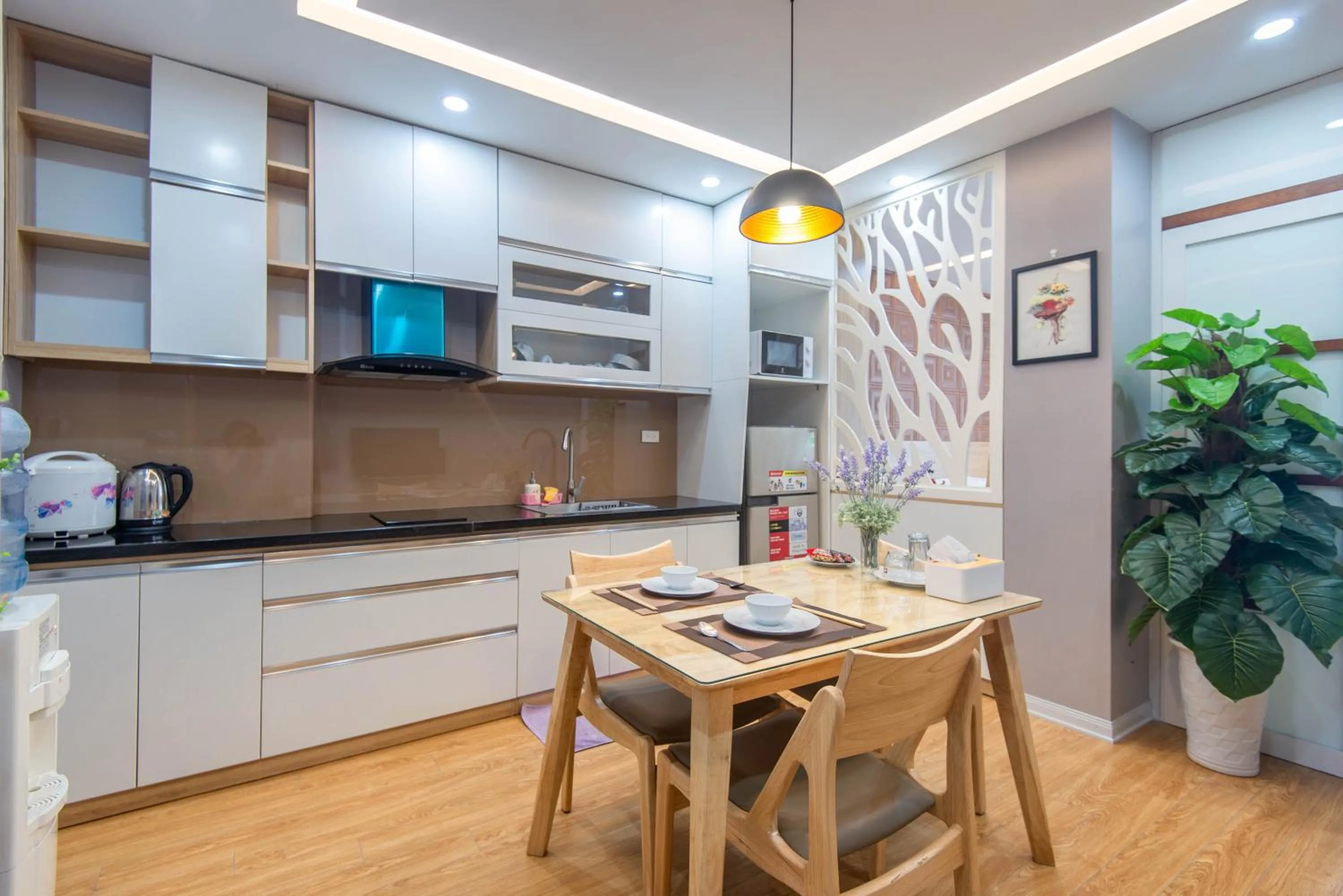 Kitchen or kitchenette in 22housing Hotel & Residence 81 Linh Lang