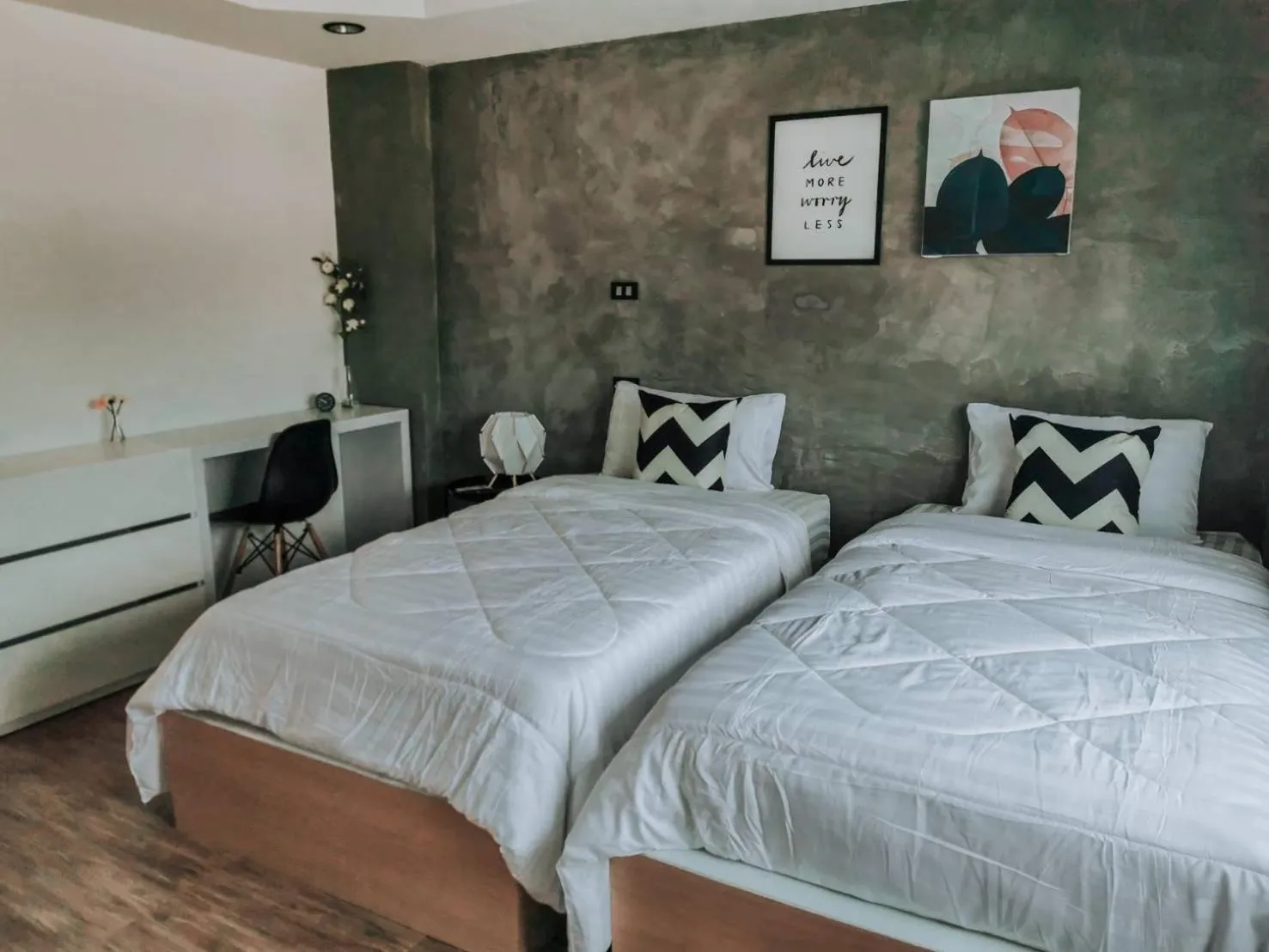 Bed in The Peem Hotel